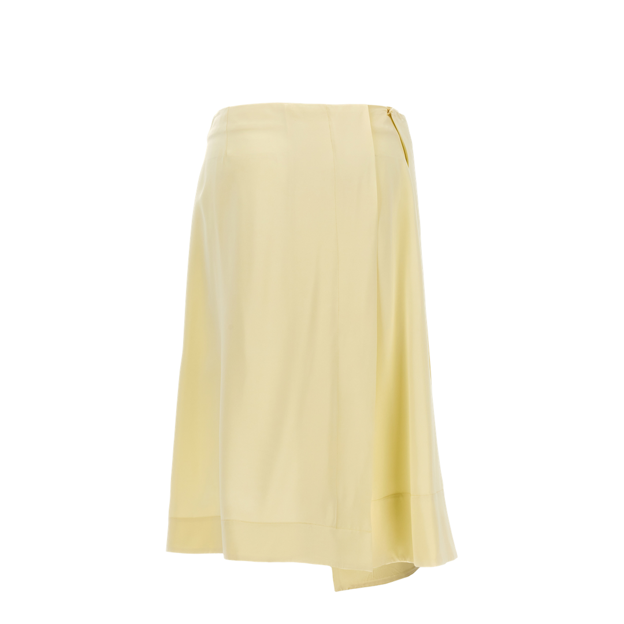 Satin Skirt with Side Slit