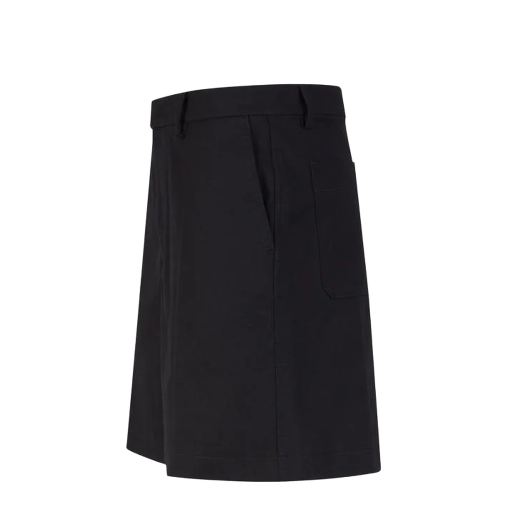 Plain Cotton Bermuda Shorts