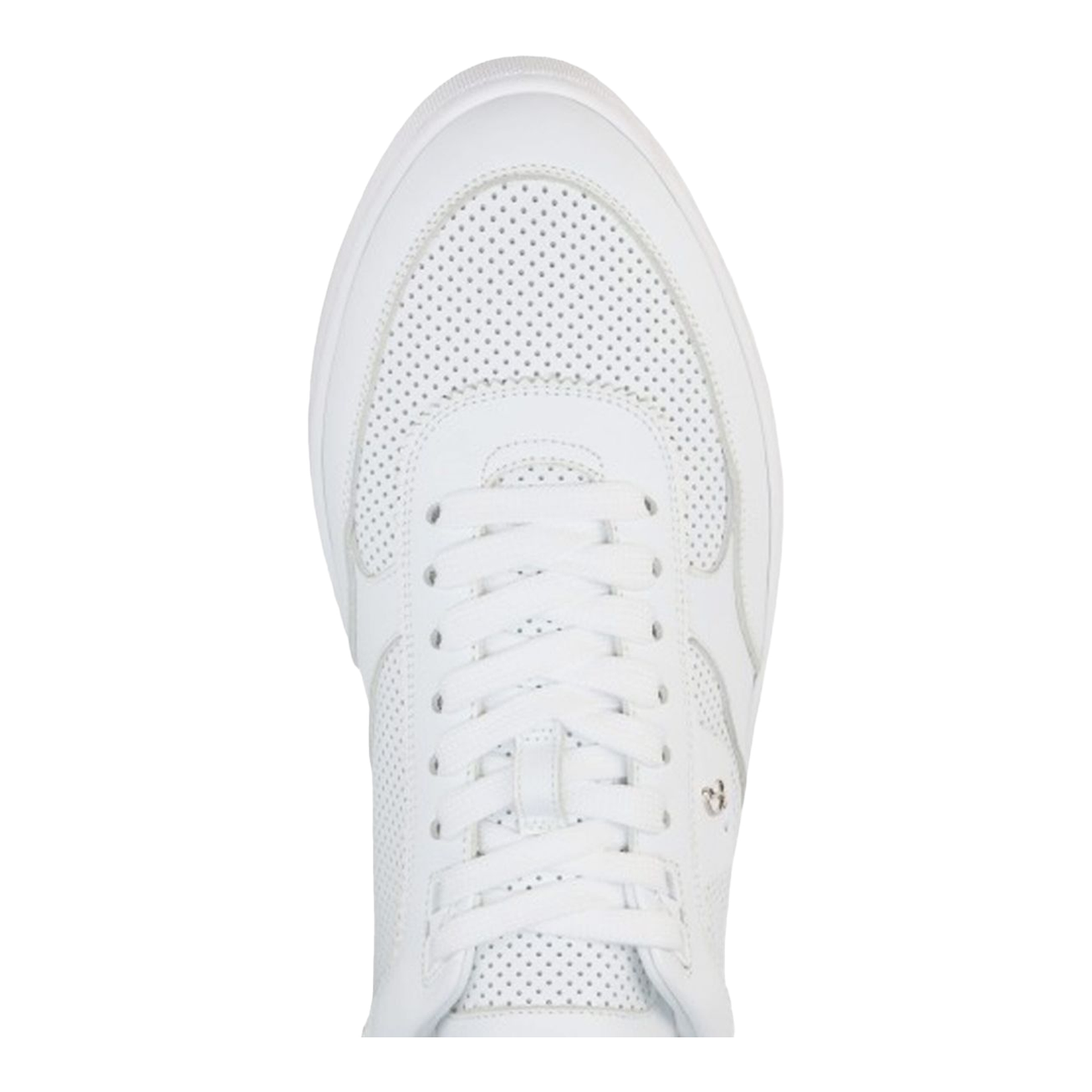 White Front Lace-Up Fastening Shoes