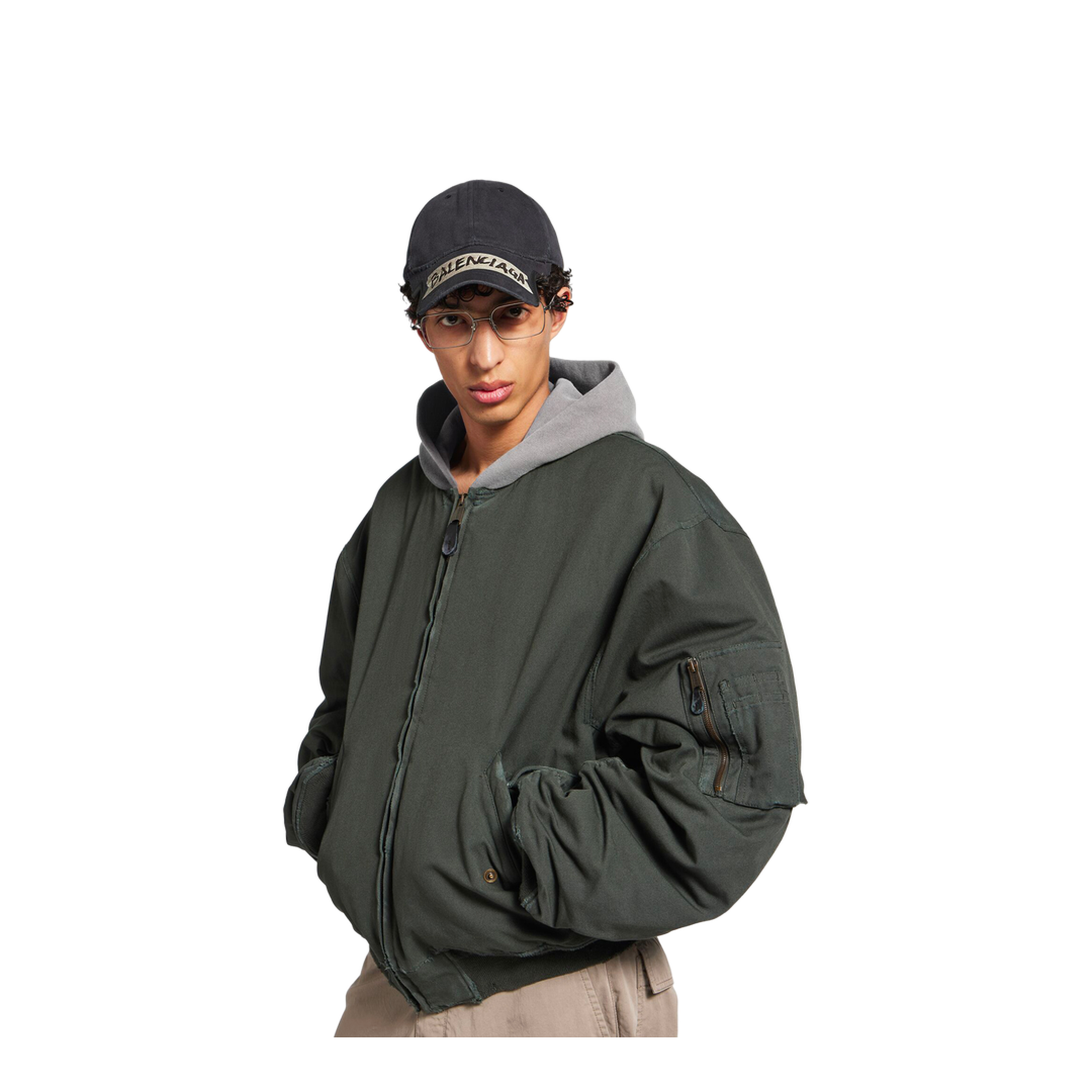 MAYFEYR - Balenciaga - Hooded Standard Canvas Bomber Jacket - 857699TTP10