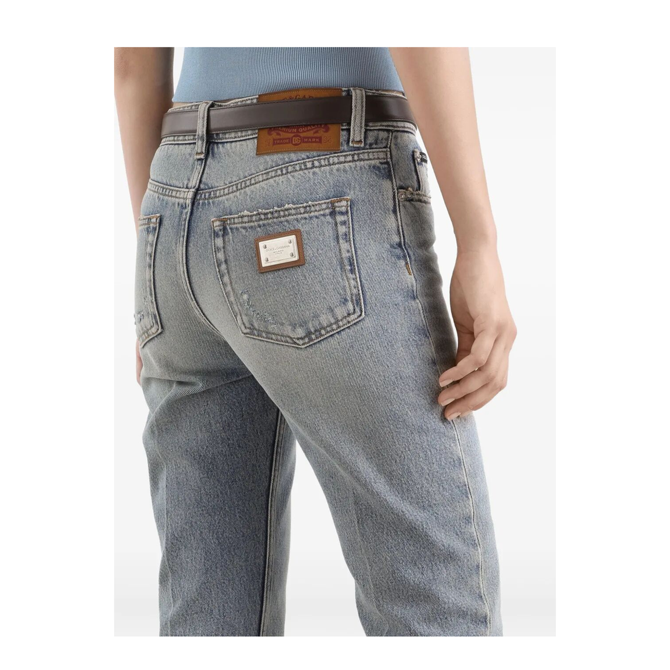 MAYFEYR - Dolce & Gabbana - 5-Pocket Denim Trousers - FTDDFDG8OT9S9001