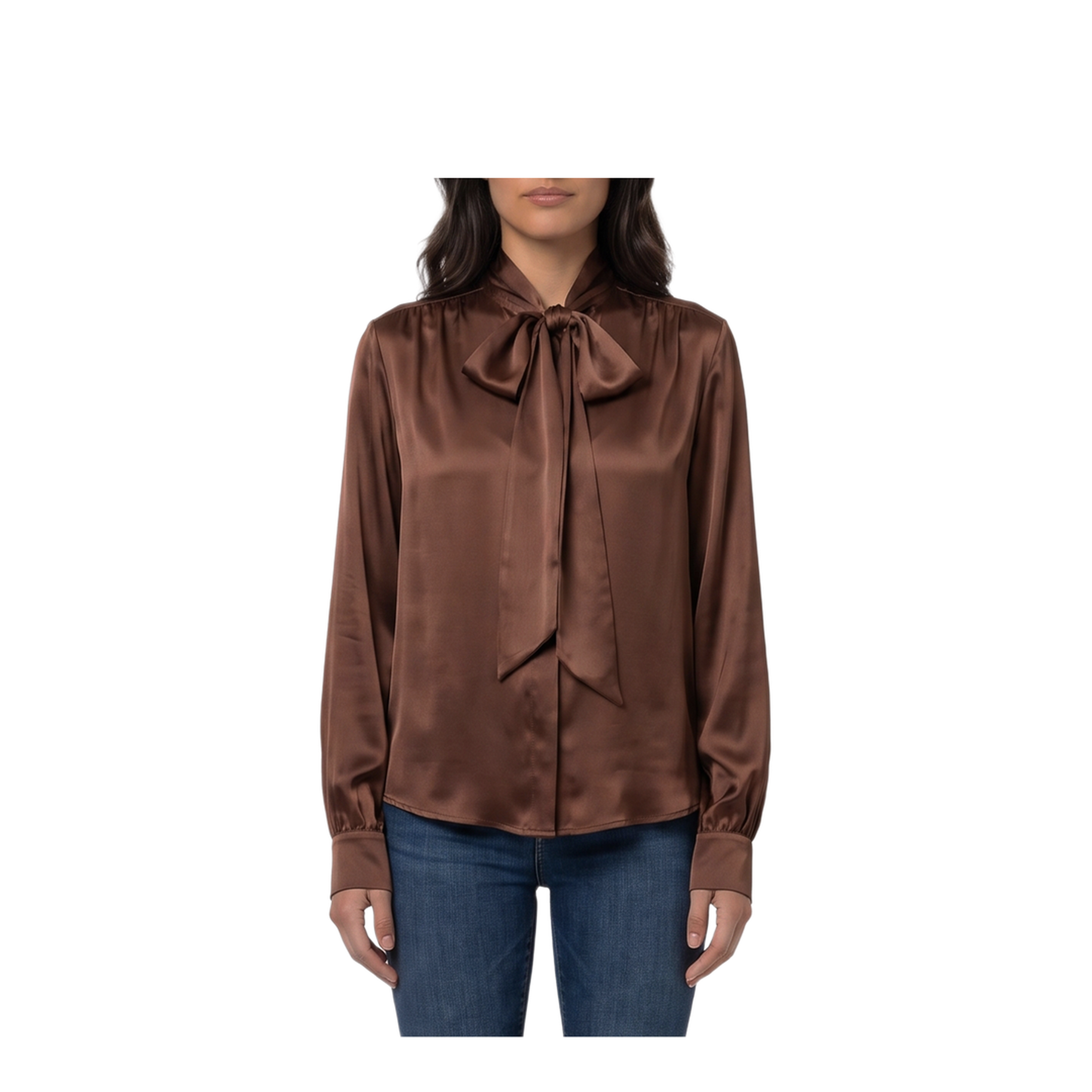 MAYFEYR - Federica Tosi - Silk Blend Shirt With Bow - 3110730469