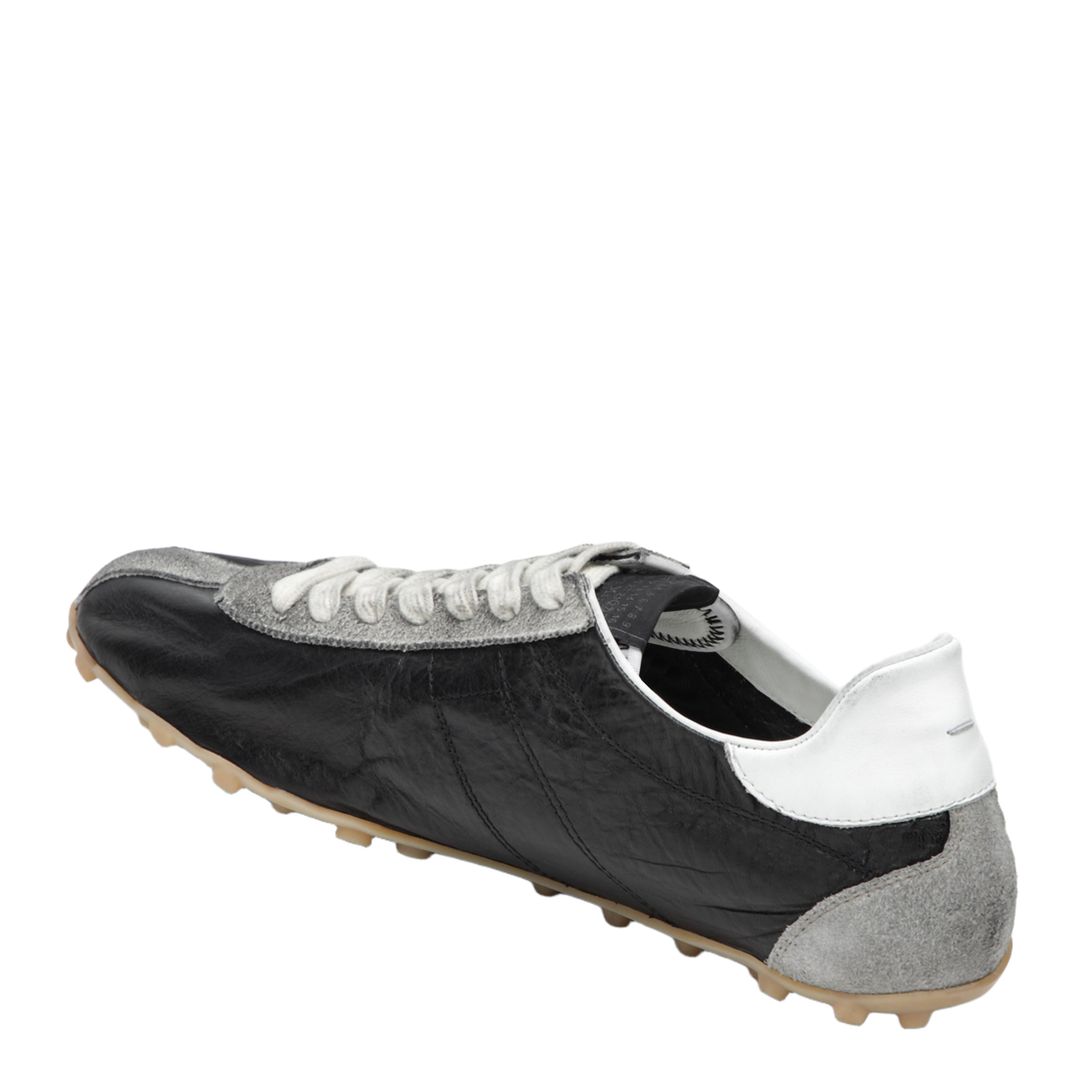 Sprinters Sneakers In Black Leather And Vintage Suede