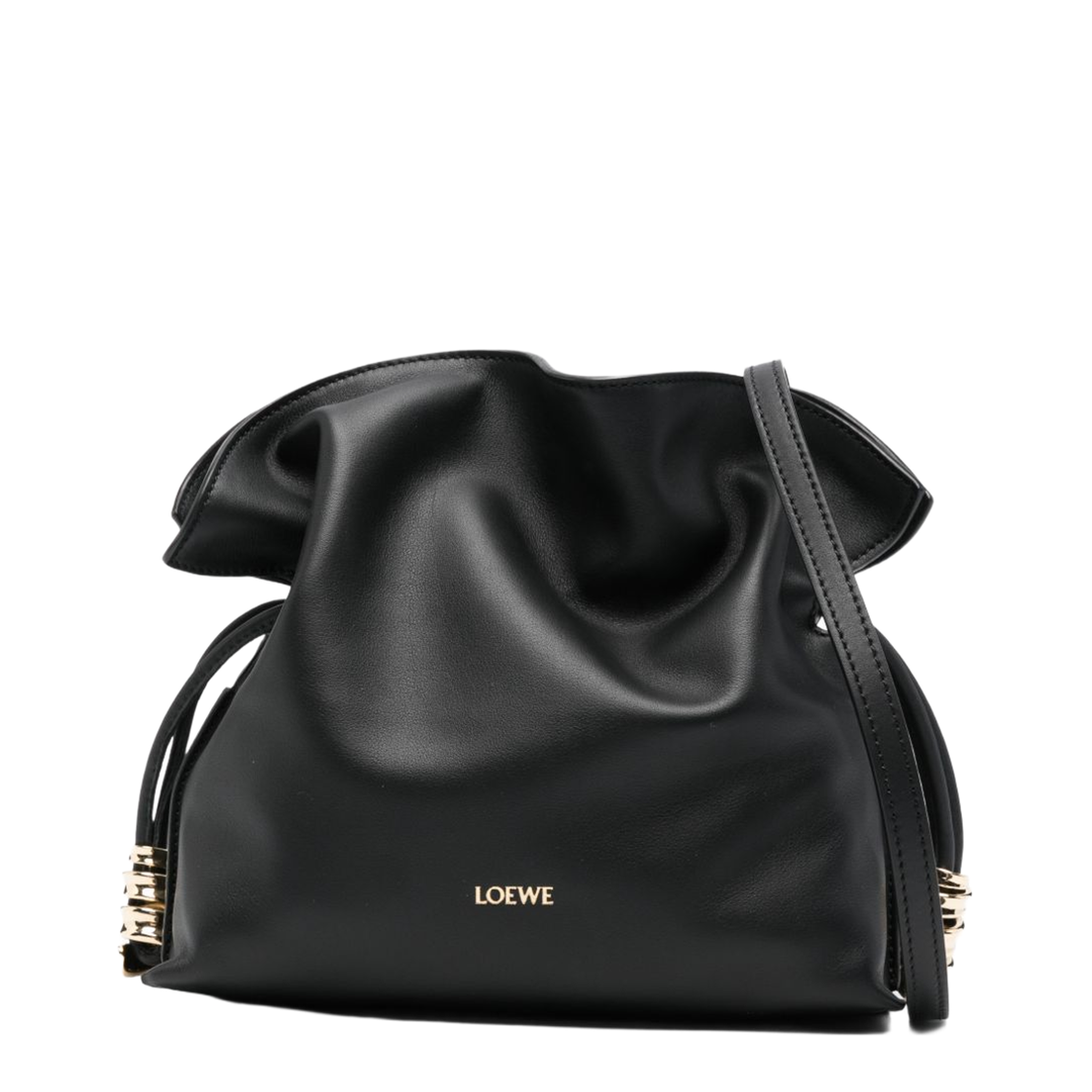 Flamenco Mini Nappa Calfskin Clutch - Black
