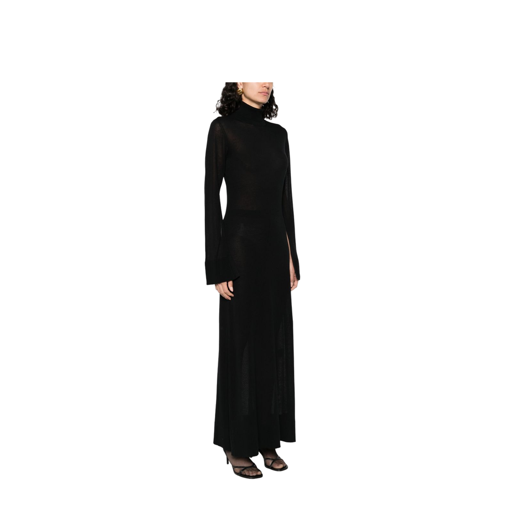Black Roll Neck Dress