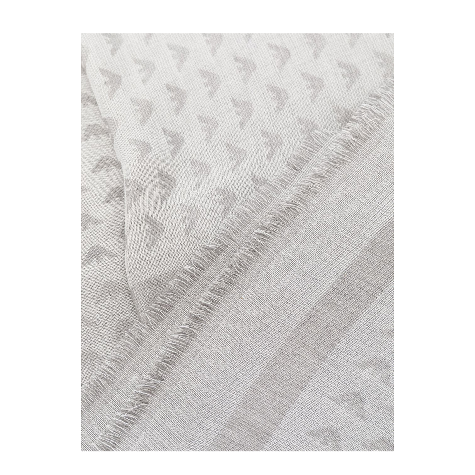 Monogram Frayed Scarf