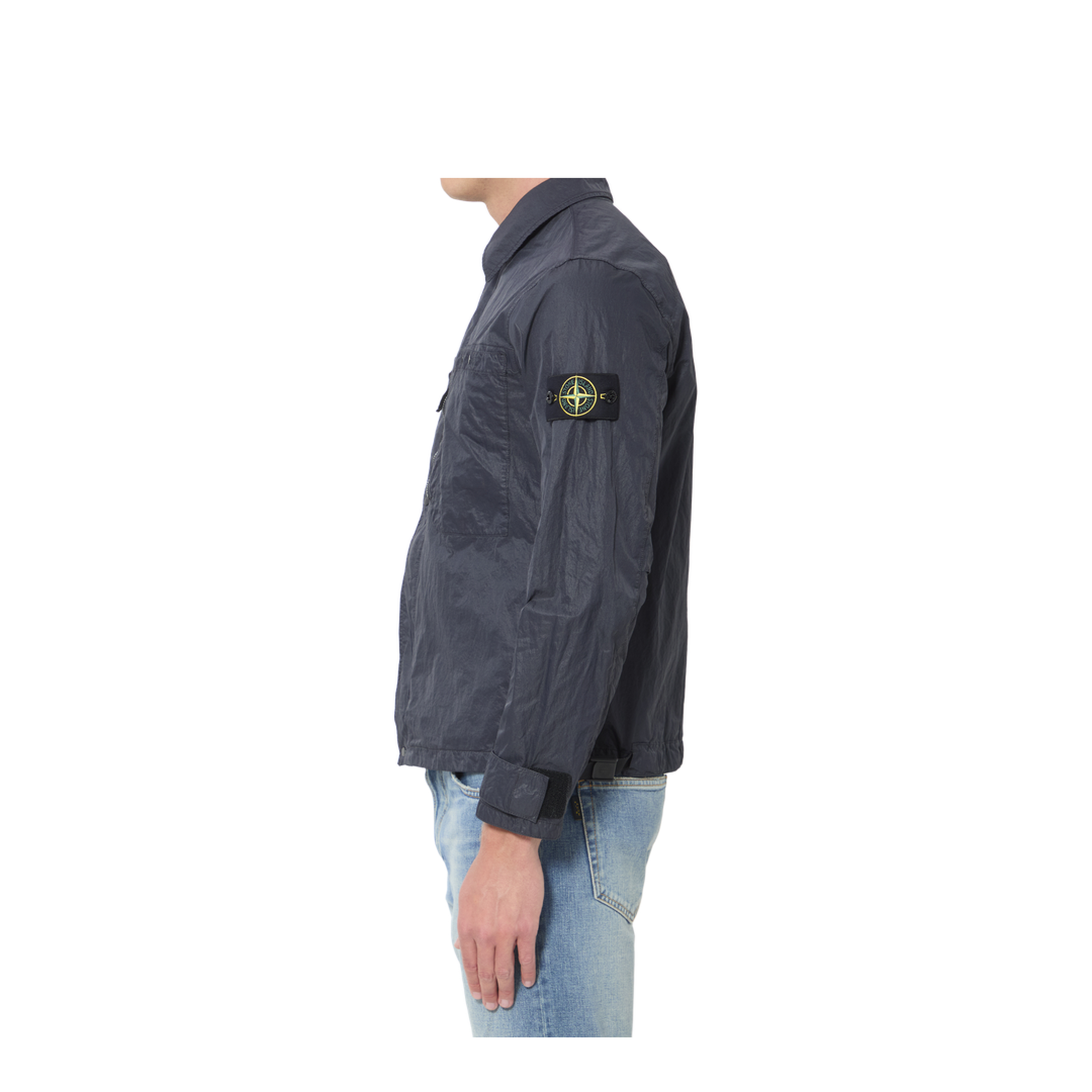 MAYFEYR - Stone Island - Navy Blue Nylon Overshirt - L1S151200020S0351V0020