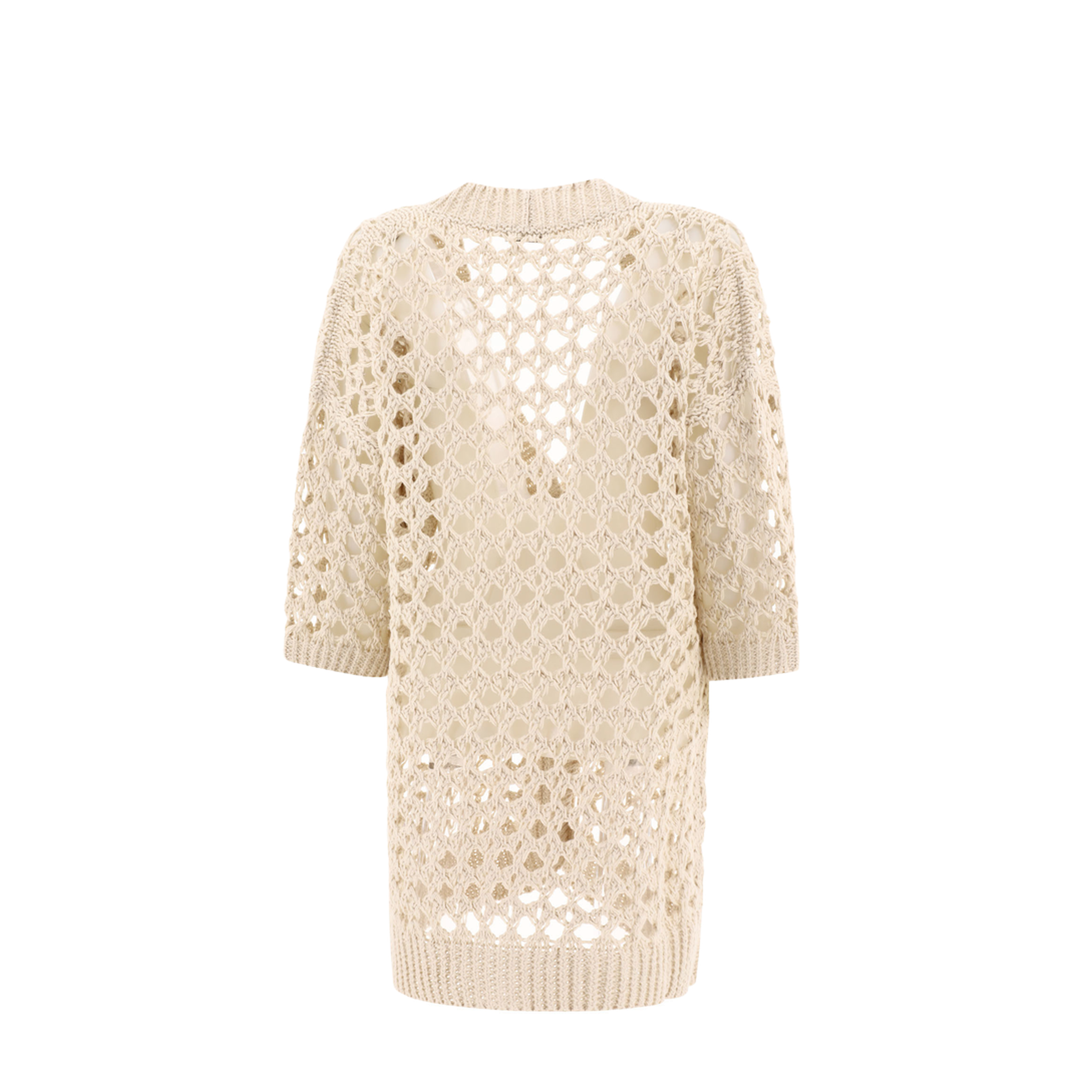 Juta and Cotton Mesh Cardigan