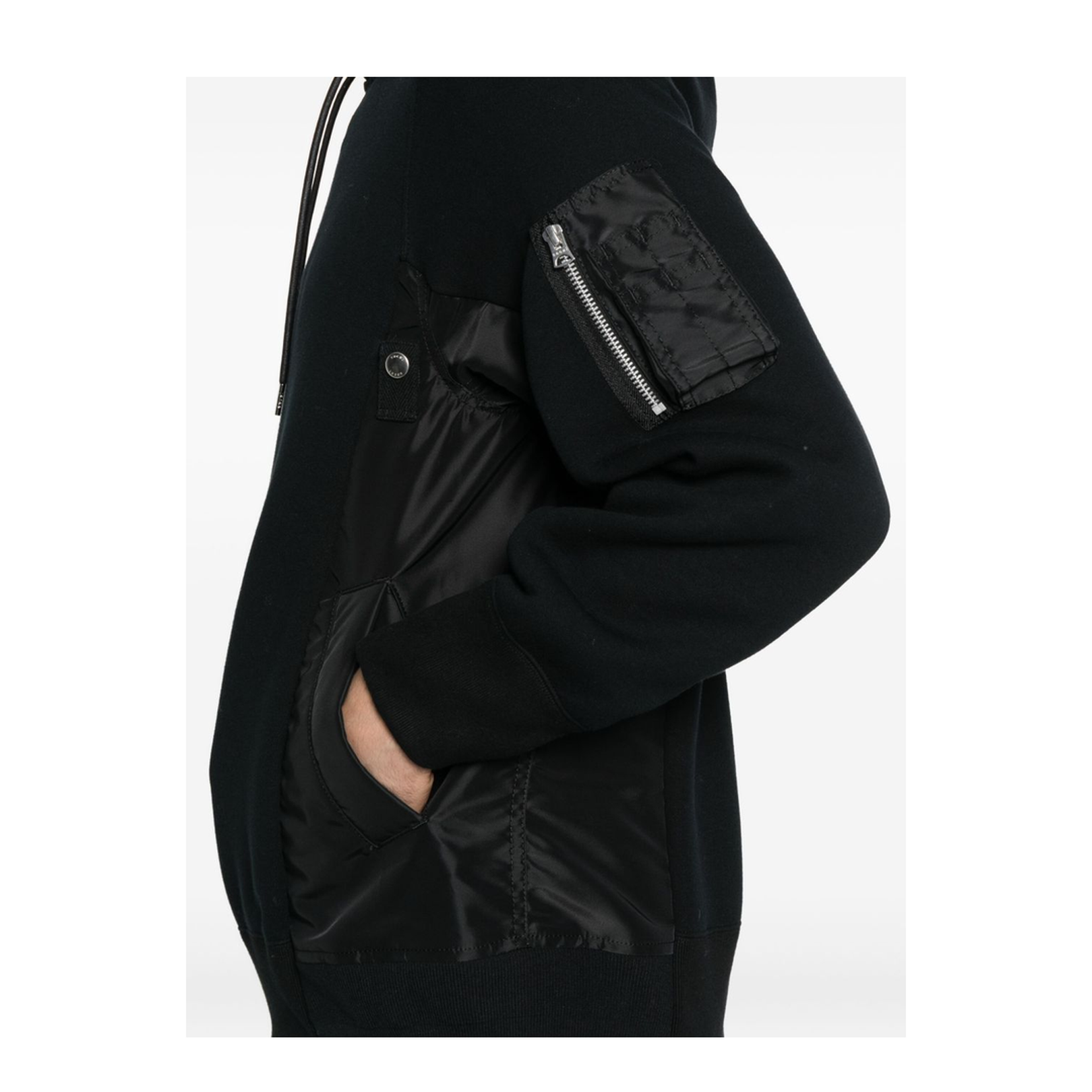 Cotton and Nylon Hoodie