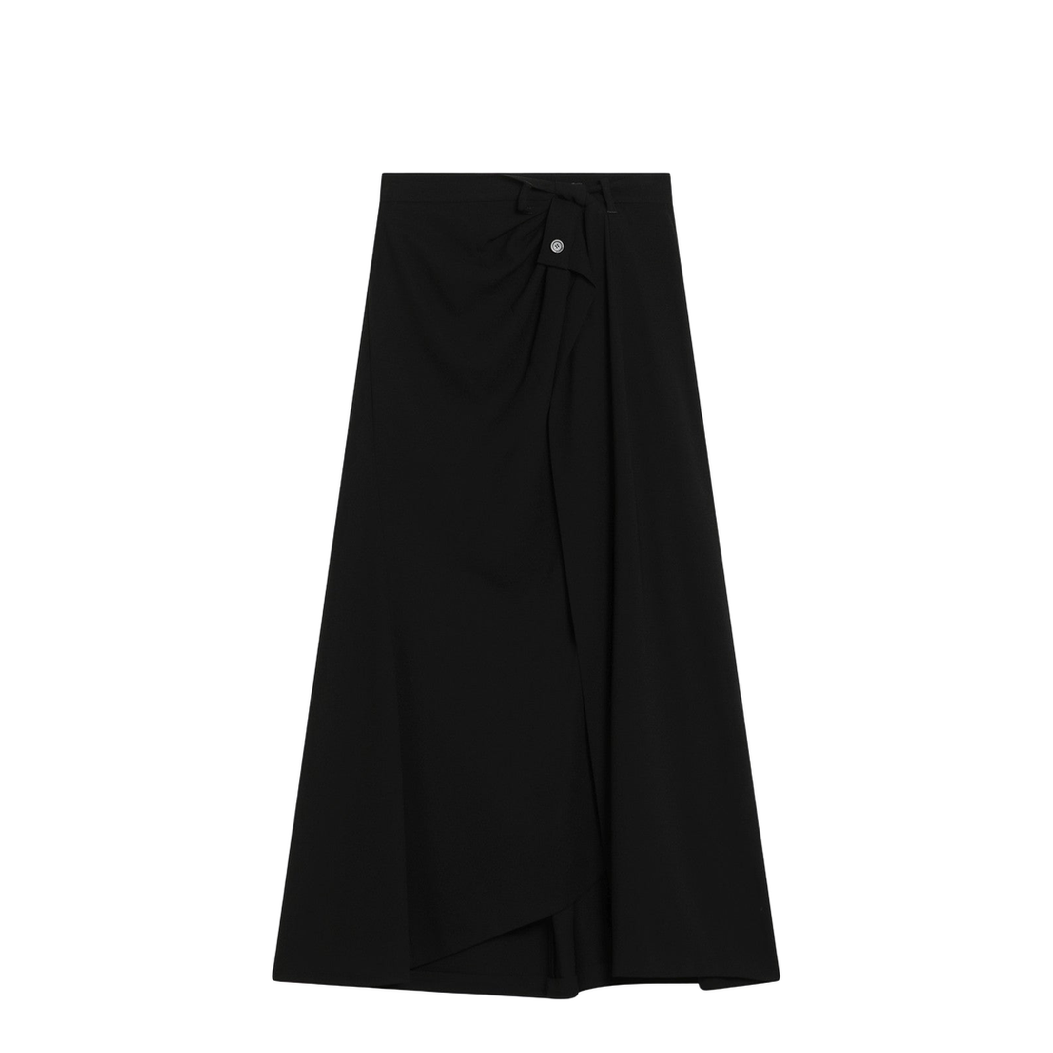 Draped Tailored Skirt