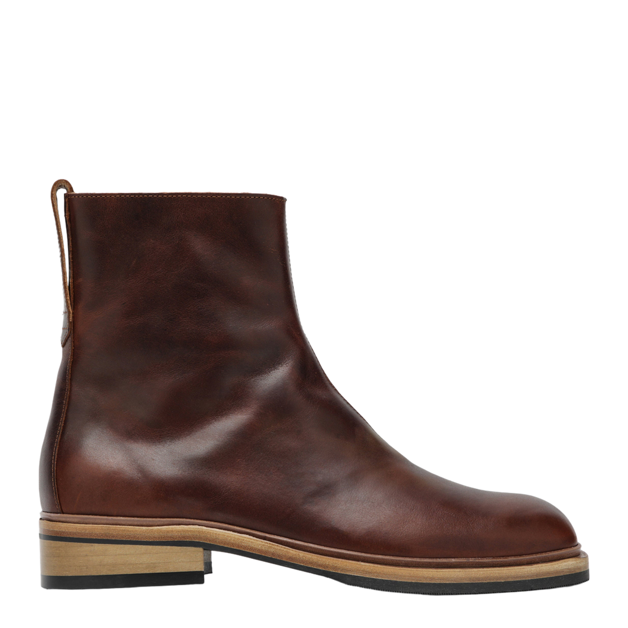 Daimono Boots in Whisky-Colored Calfskin