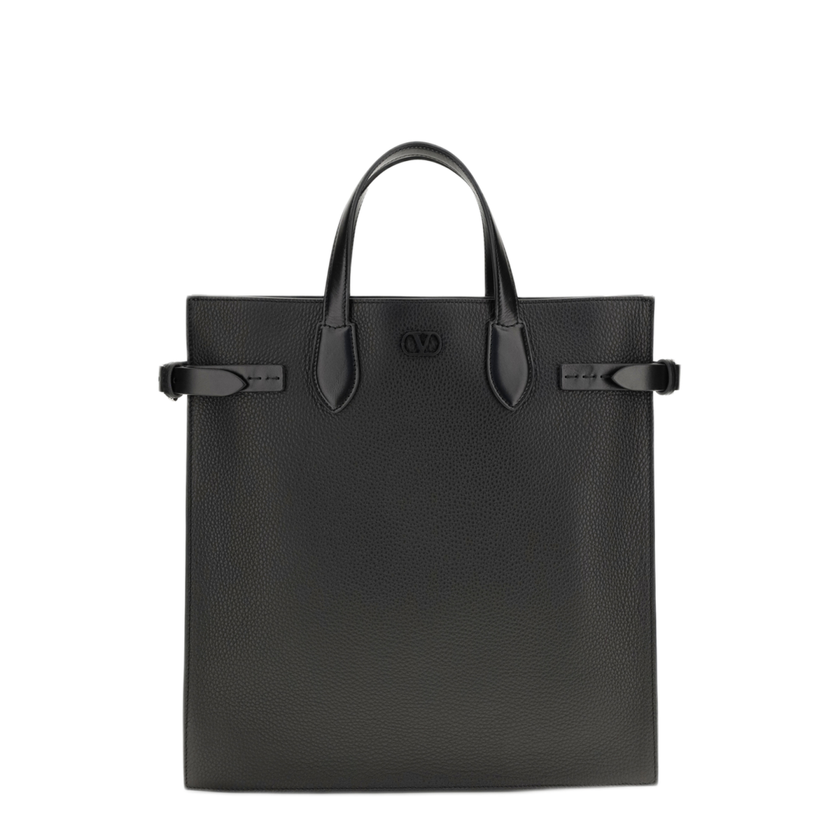 MAYFEYR - Valentino - Medium Antibes Grained Leather Shopping Bag - 9Y2B0T61GYM0NO