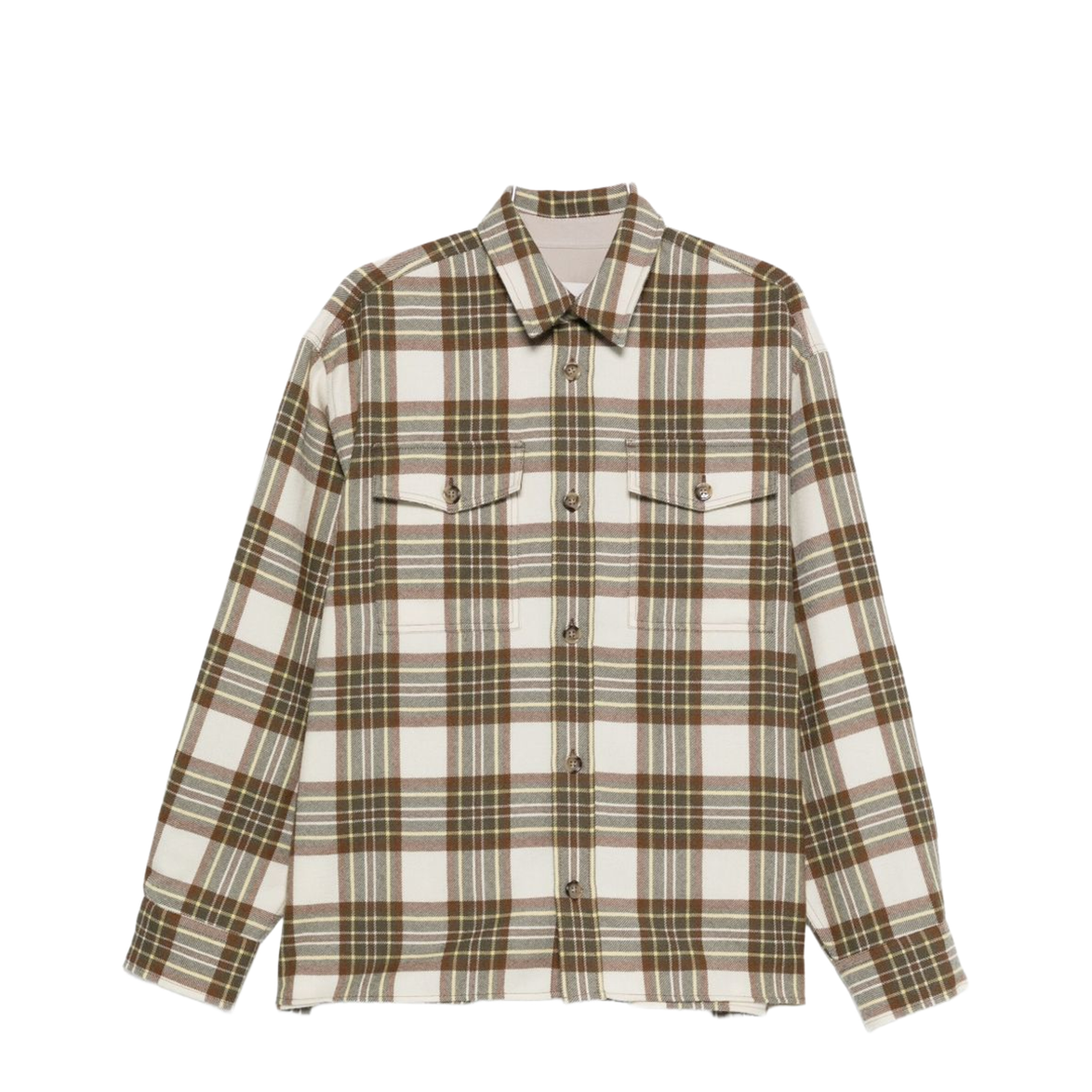 Wool Checked Overshirt