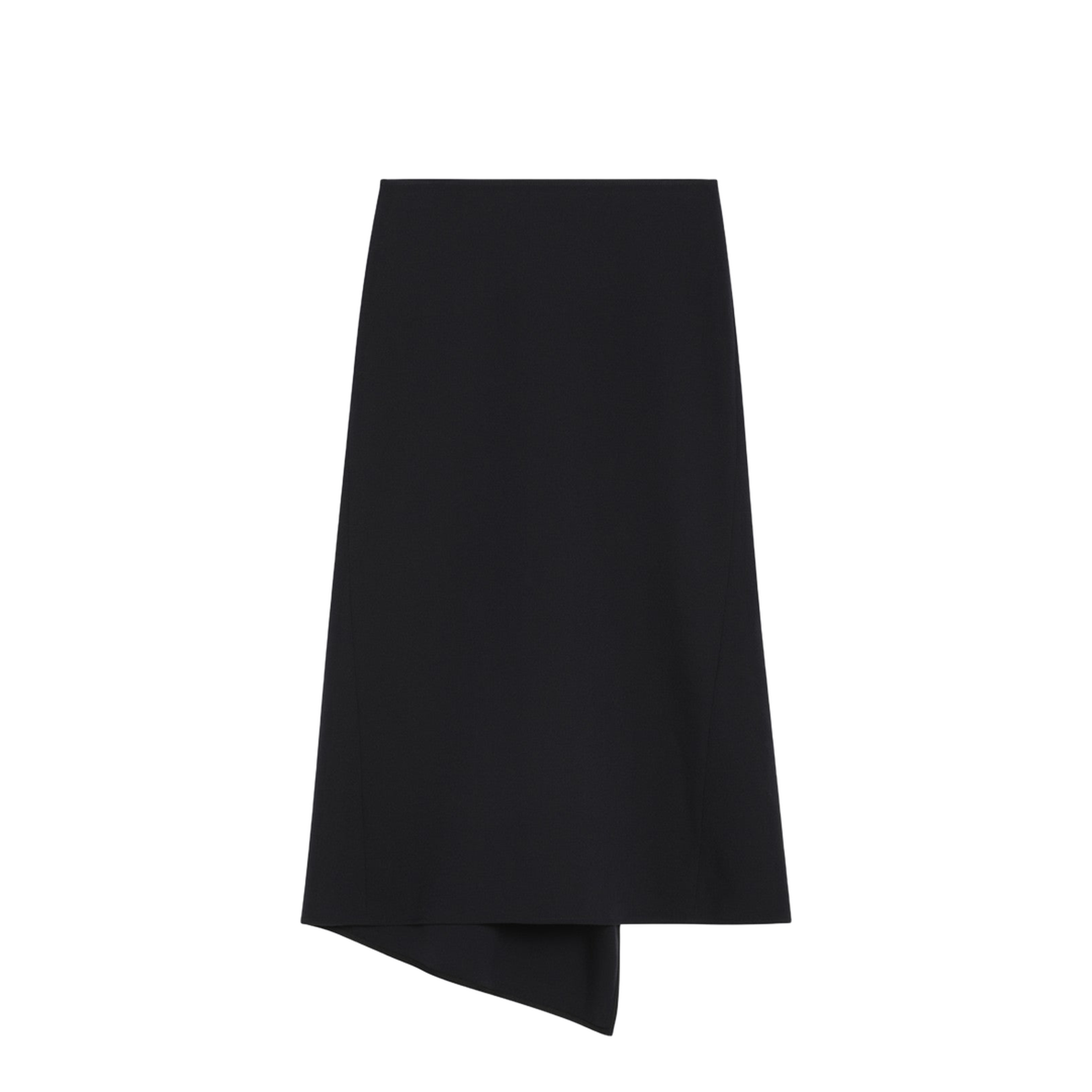 Navy Blue Skirt in Wool Blend