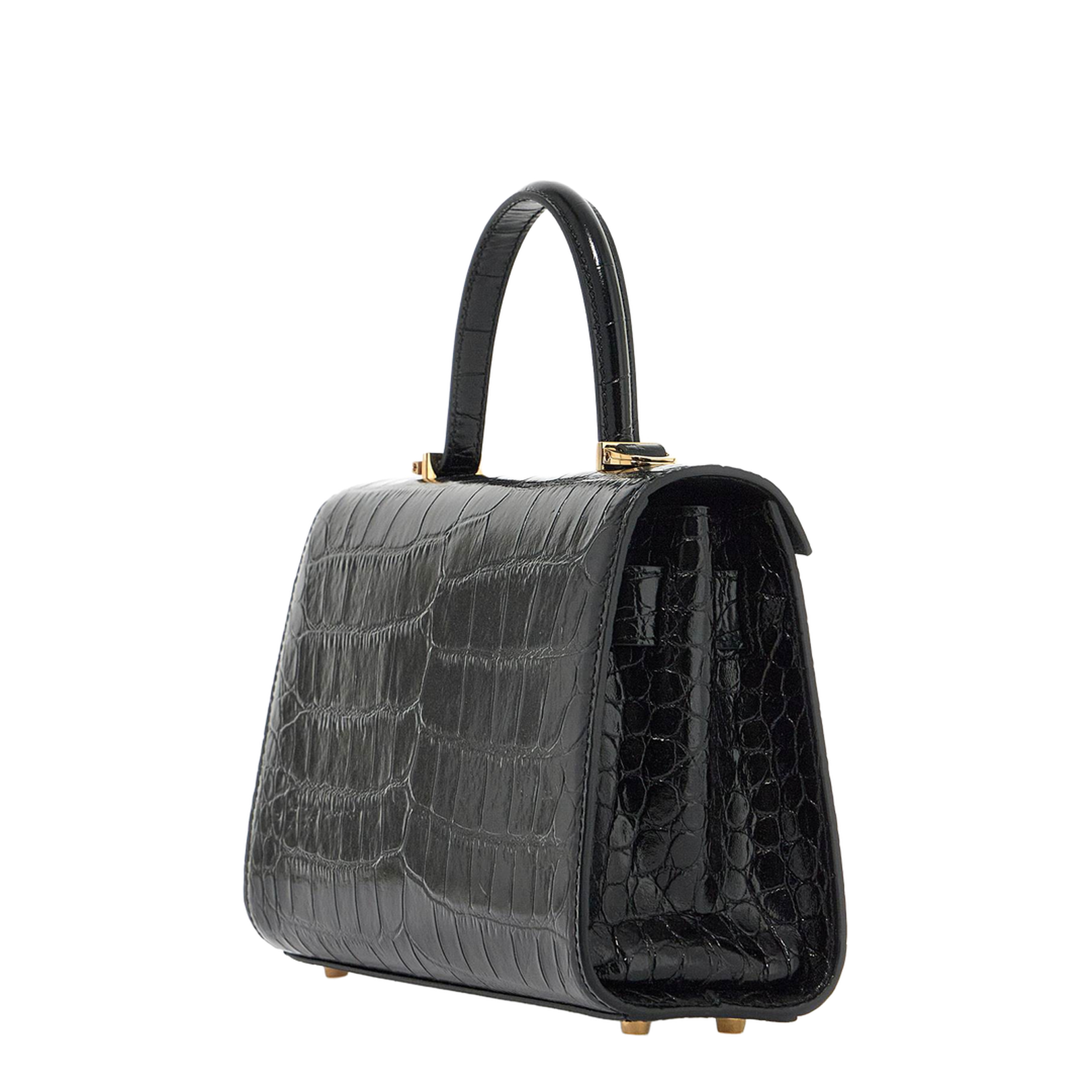Crocodile-Embossed Tote Bag