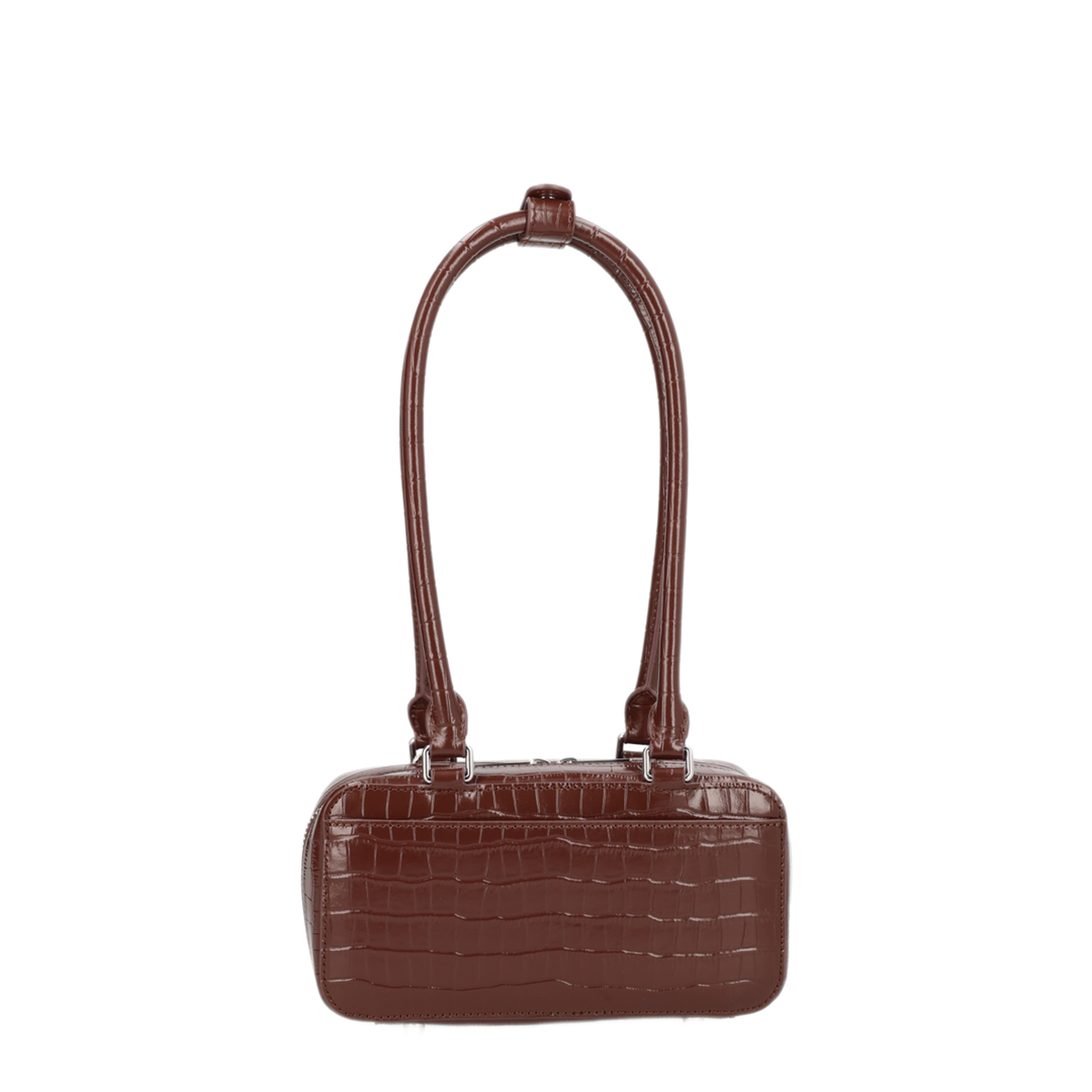 MAYFEYR - Self Portrait - Bag With Crocodile Effect - RS26306BRBROWN