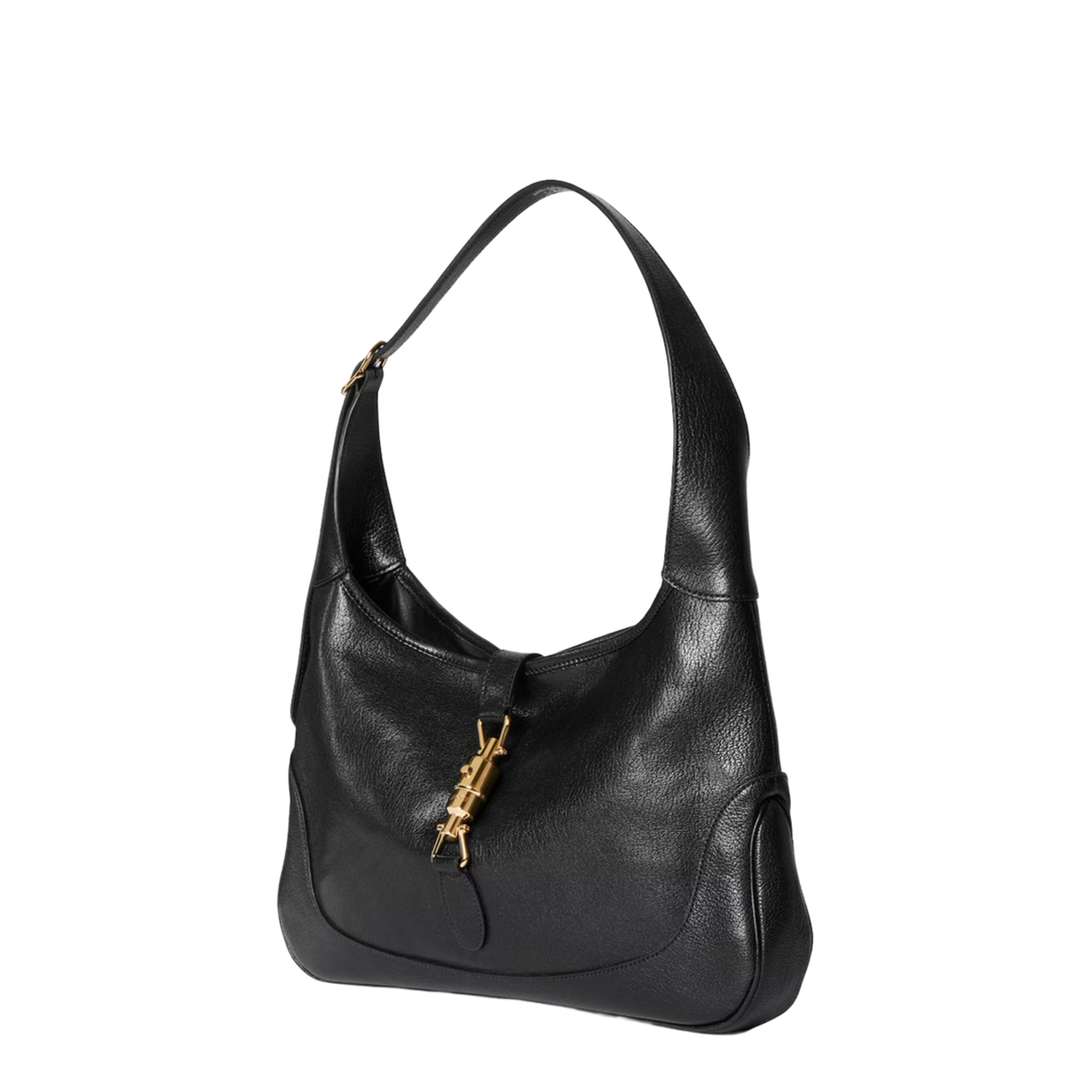 Jackie 1961 Medium Soft Grainy Leather Shoulder Bag - Black