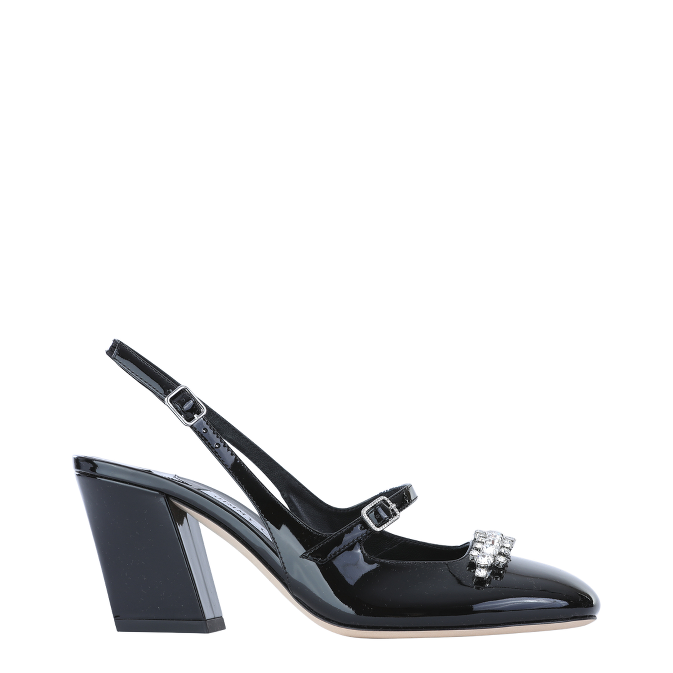 MAYFEYR - Jimmy Choo - Crystal-Embellished Slingback Pumps - BELINDASB70PAT010003