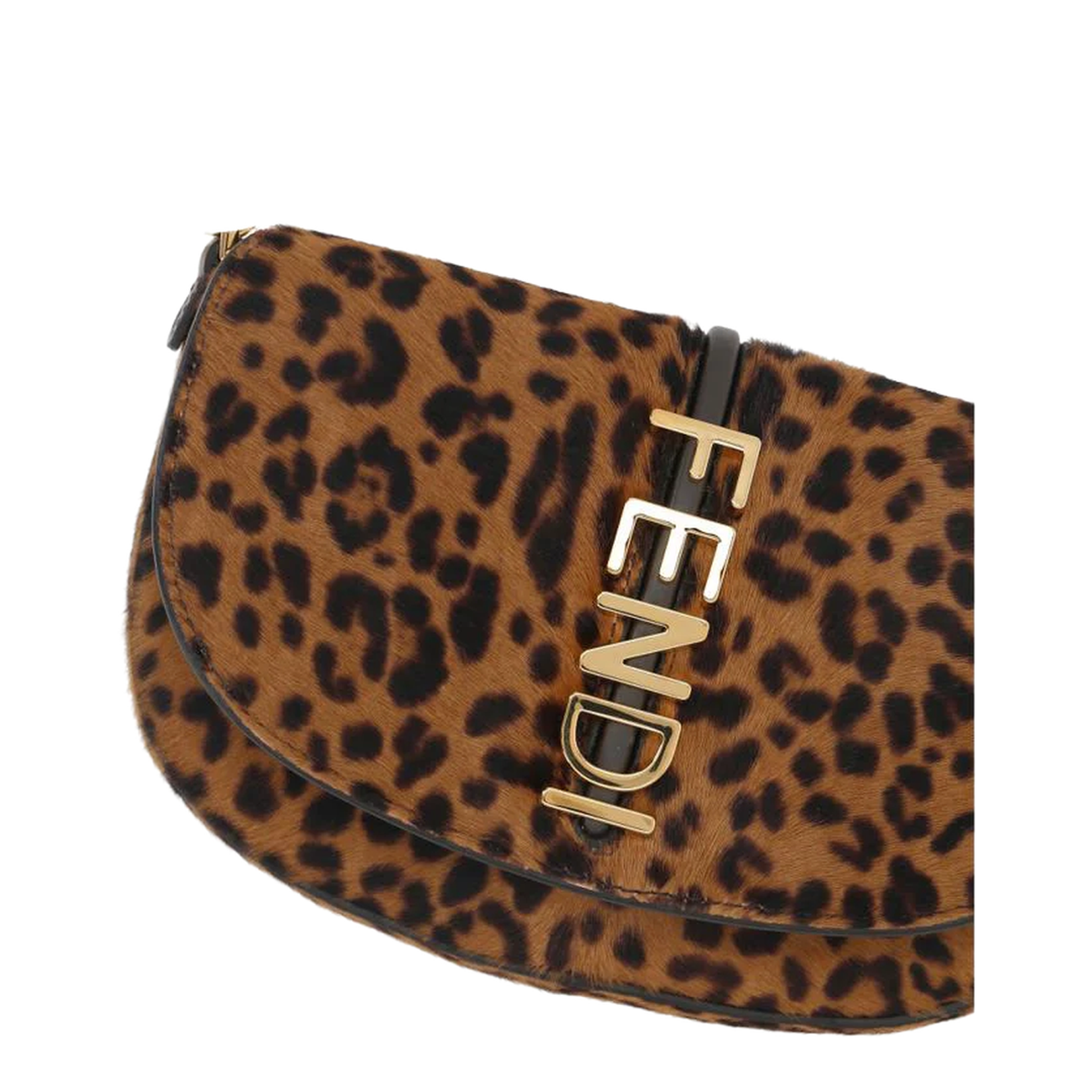 Wallet On Chain Leather Brown