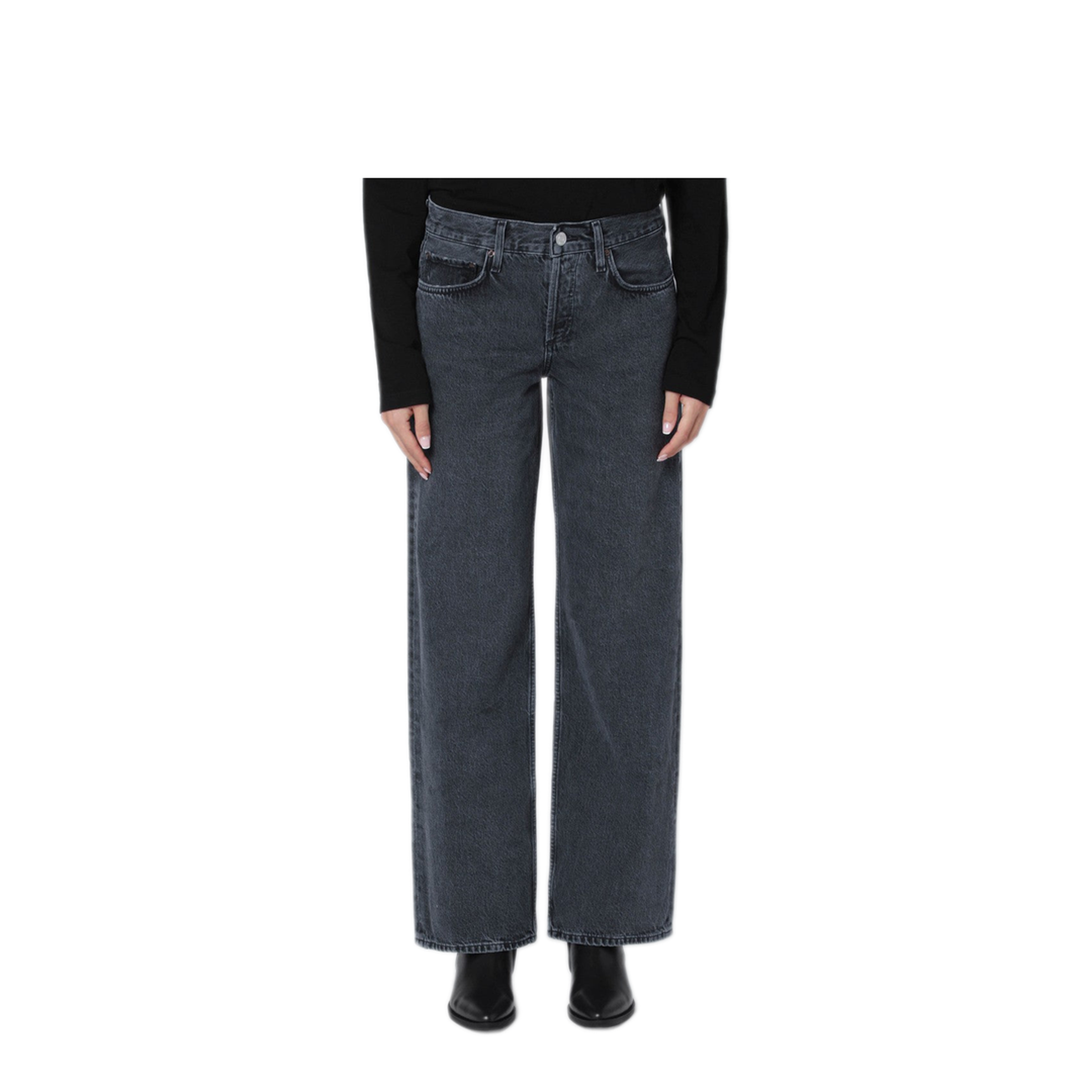 MAYFEYR - Agolde - Black Faded Effect Jeans - A2601818SYBL