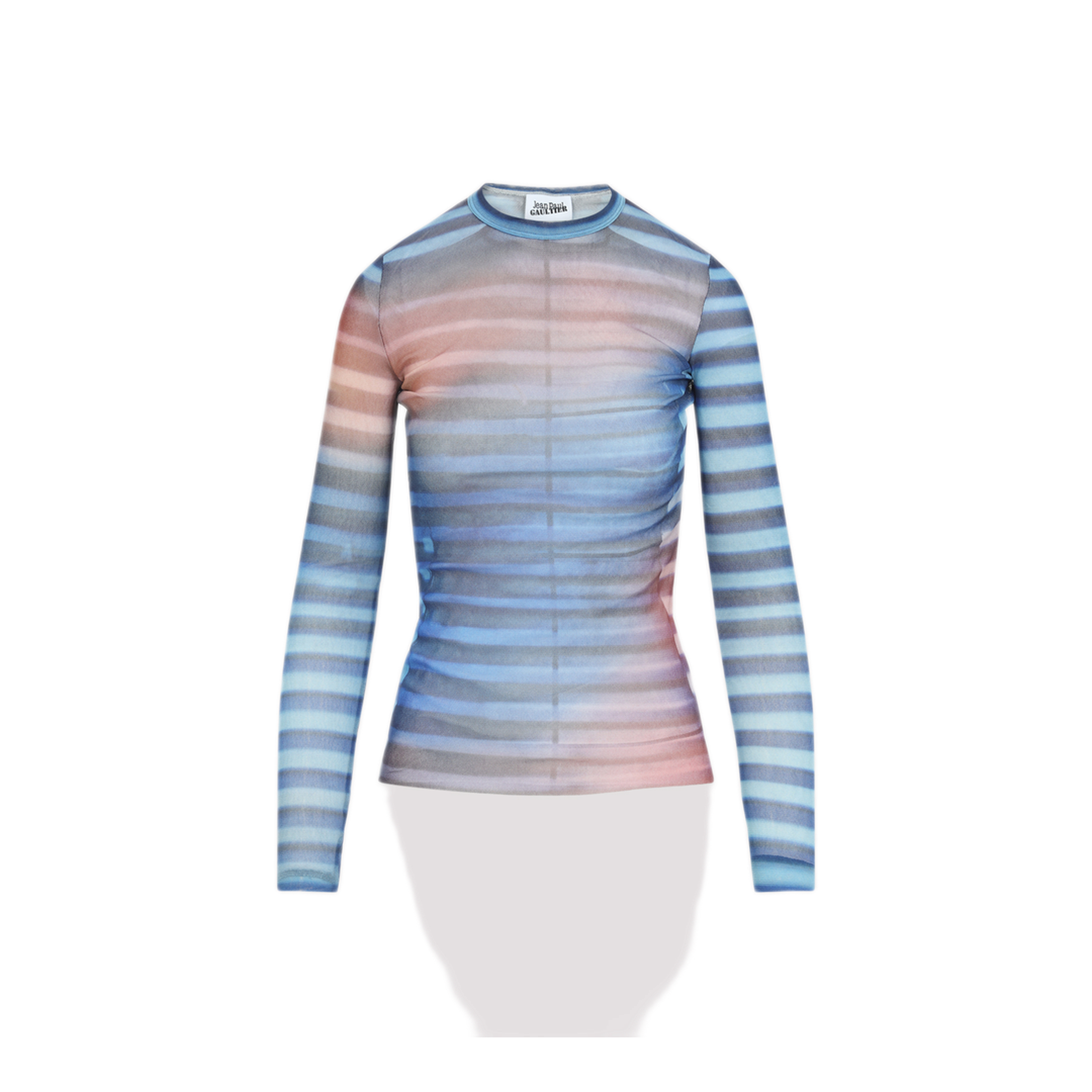MAYFEYR - Jean Paul Gaultier - Mesh Printed Air Long Sleeves Top - 2503WTO336M005P565034565034