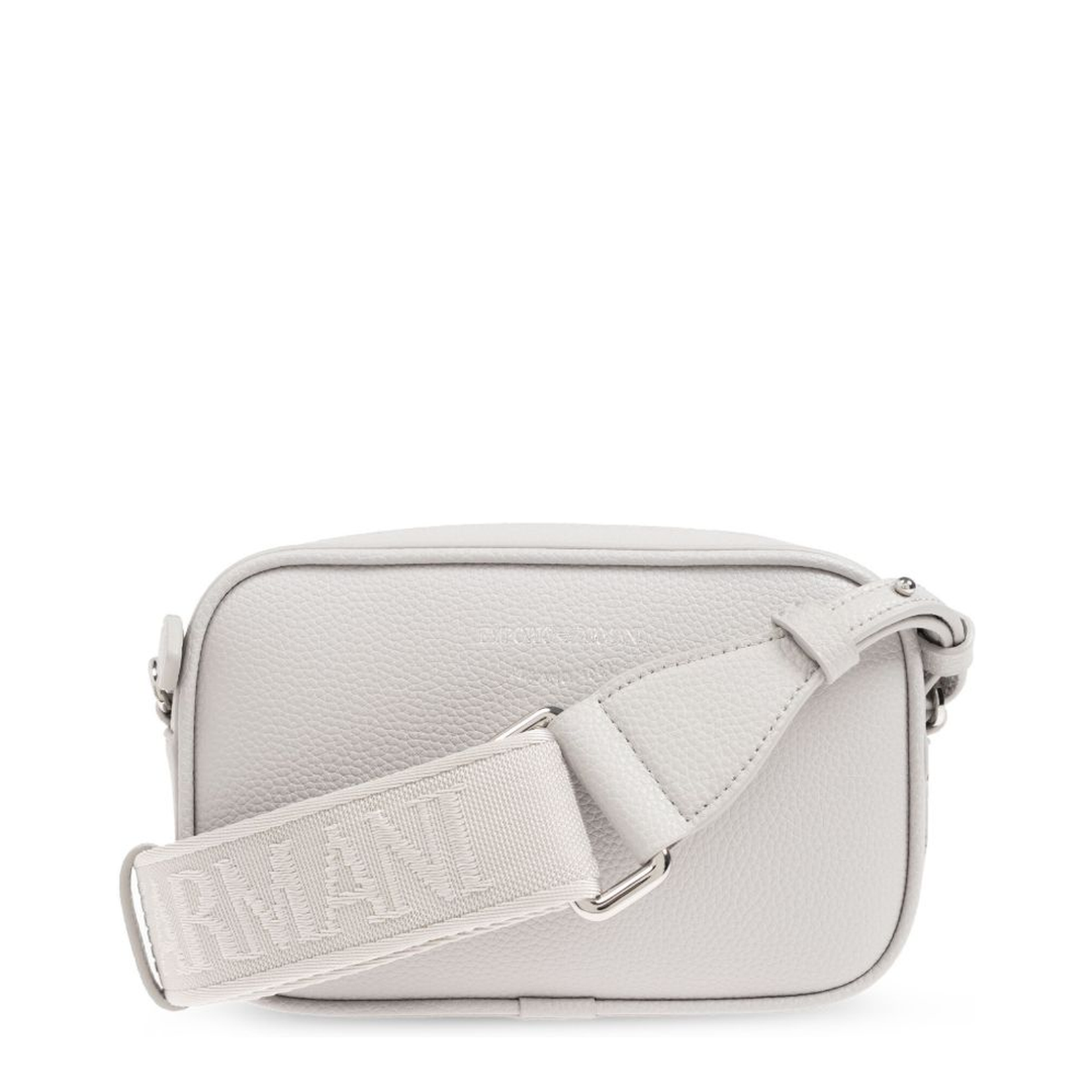 Shoulder Bag with Logo Plaque