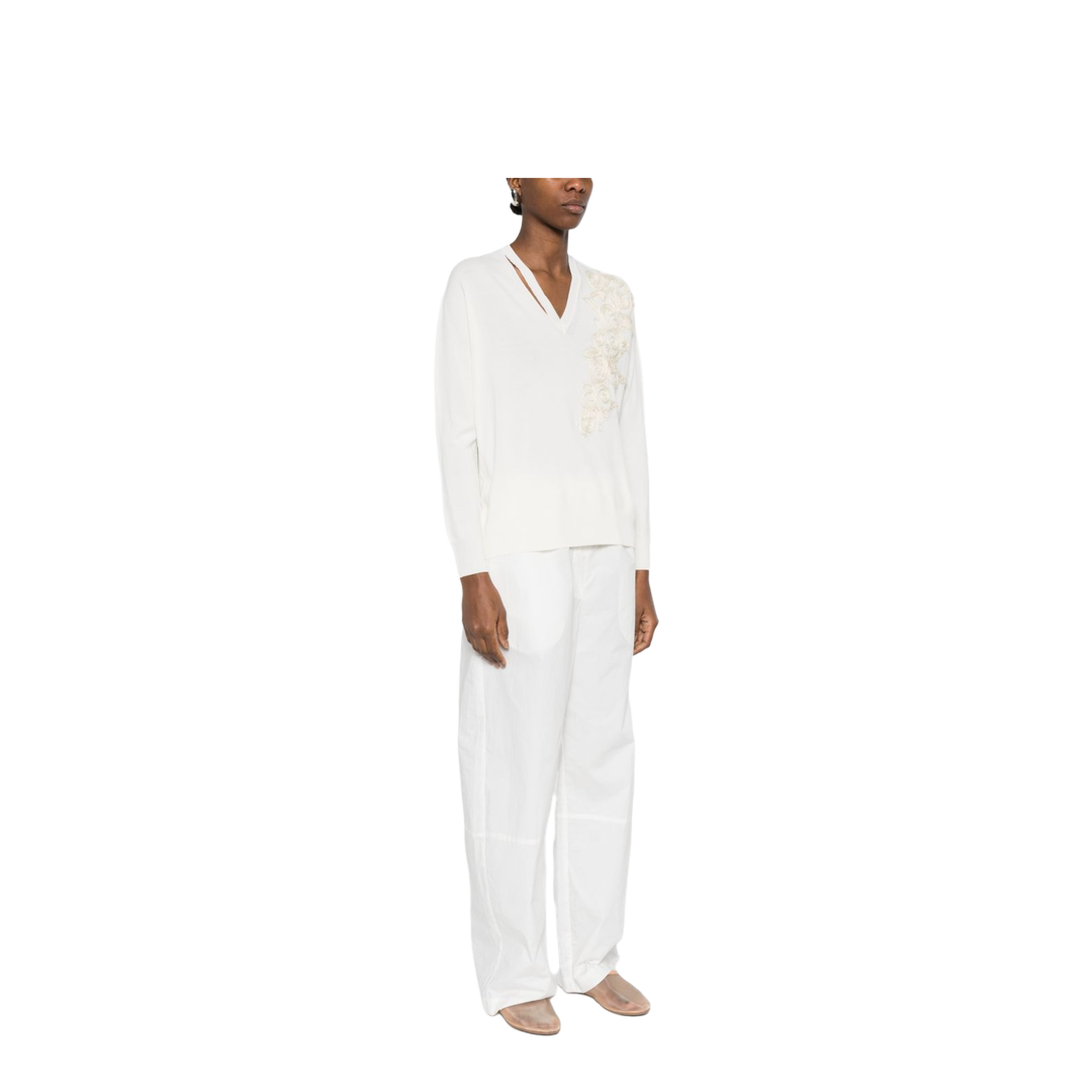 MAYFEYR - Ermanno Firenze - Sweaters White - D48EM007EP2MF333