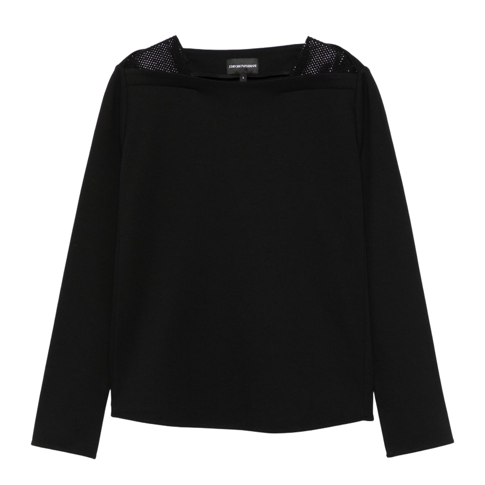 Black Boat Neck Sweater
