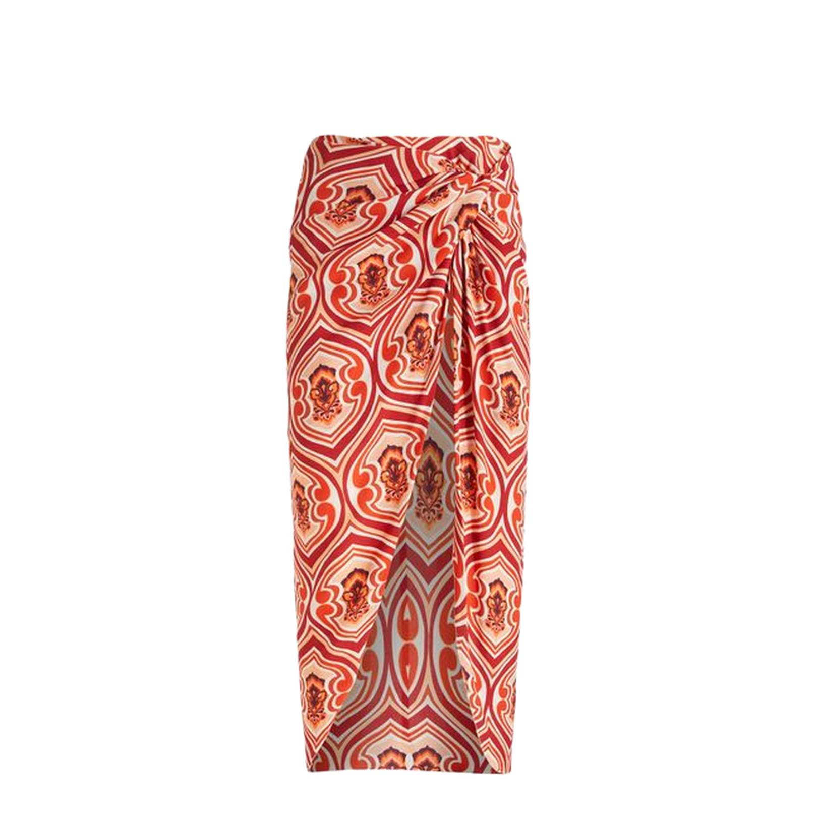Sarong Skirt With Graphic Print