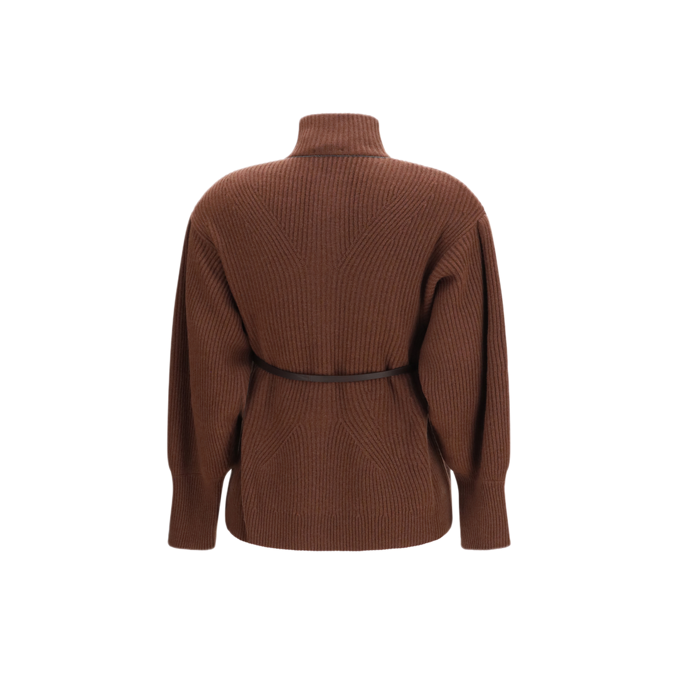 MAYFEYR - Brunello Cucinelli - High Neck Cardigan With Belt - M16750836