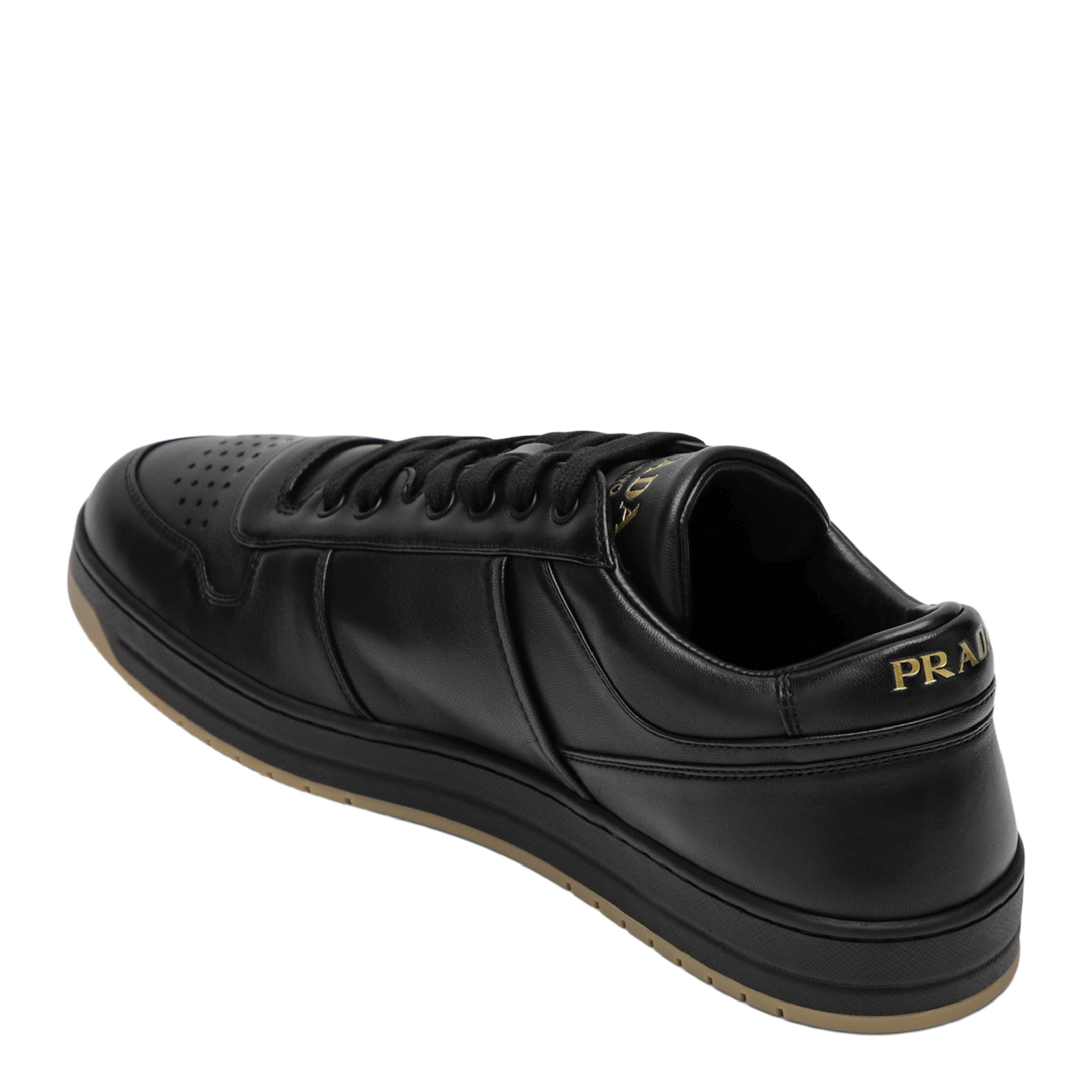 MAYFEYR - Prada - Black Downtown Sneakers In Nappa Leather - 2EE364D001038F0633