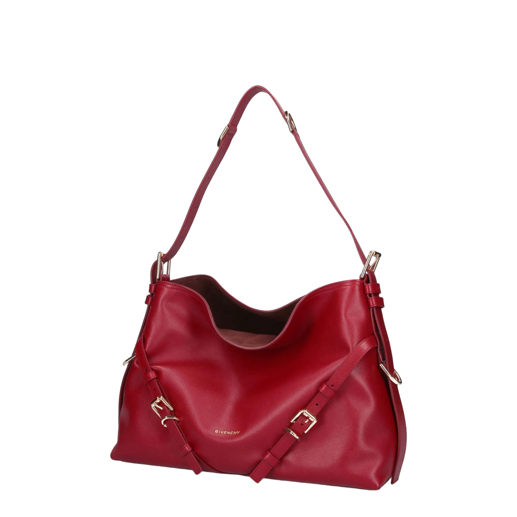 Medium Voyou Bag in Shiny Leather