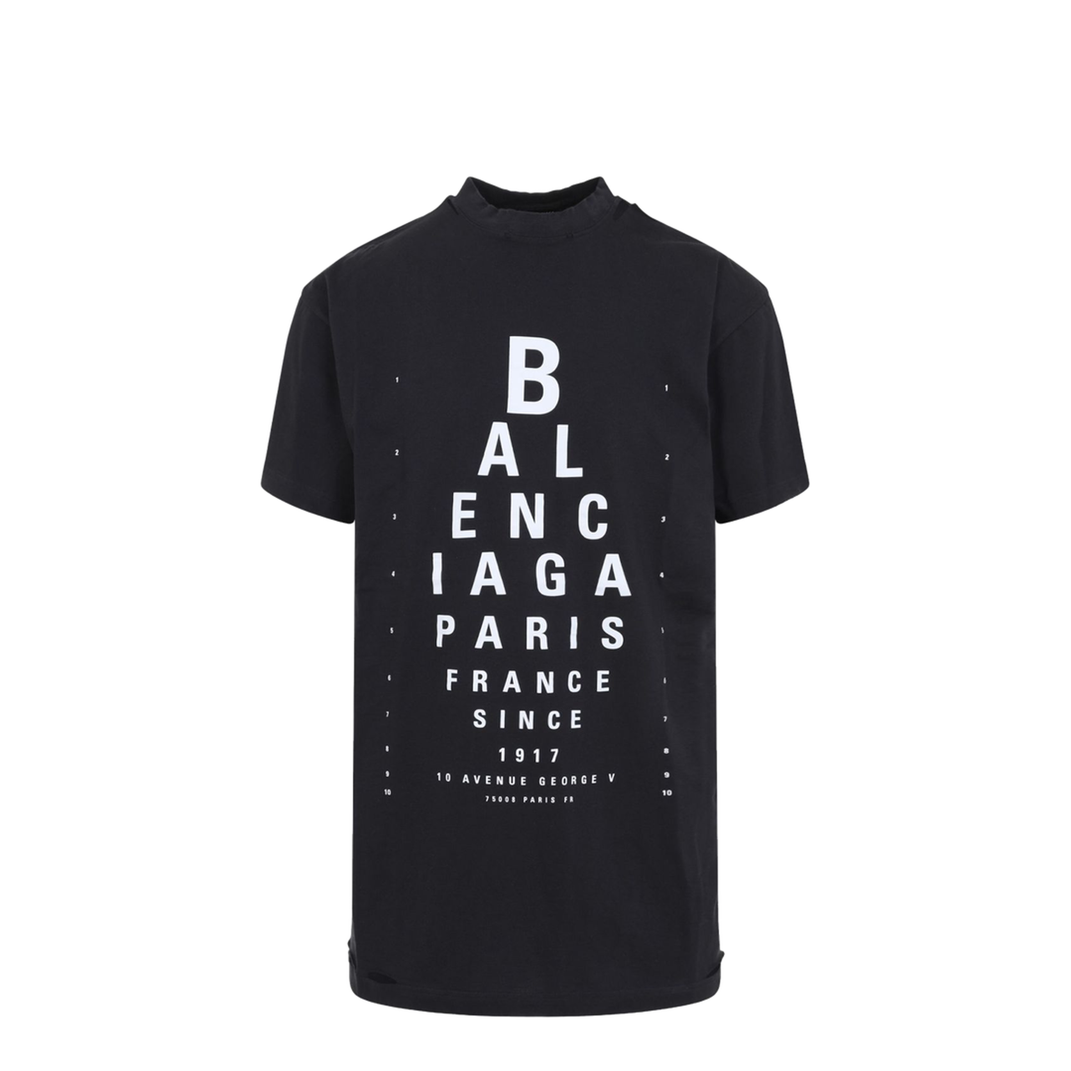 Black Mock Neck Drop Shoulder Short Sleeves