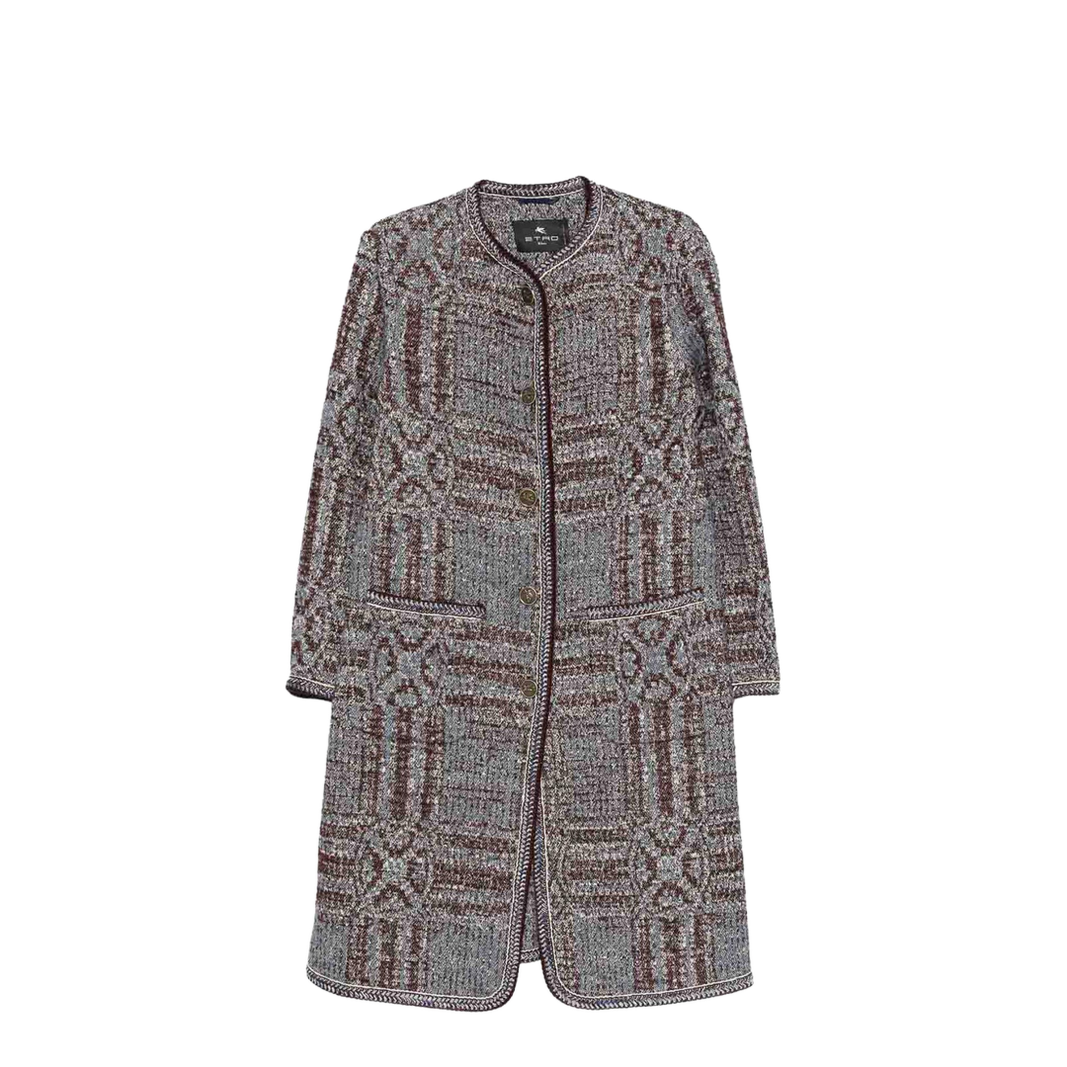 Bouncle Jacquard Coat