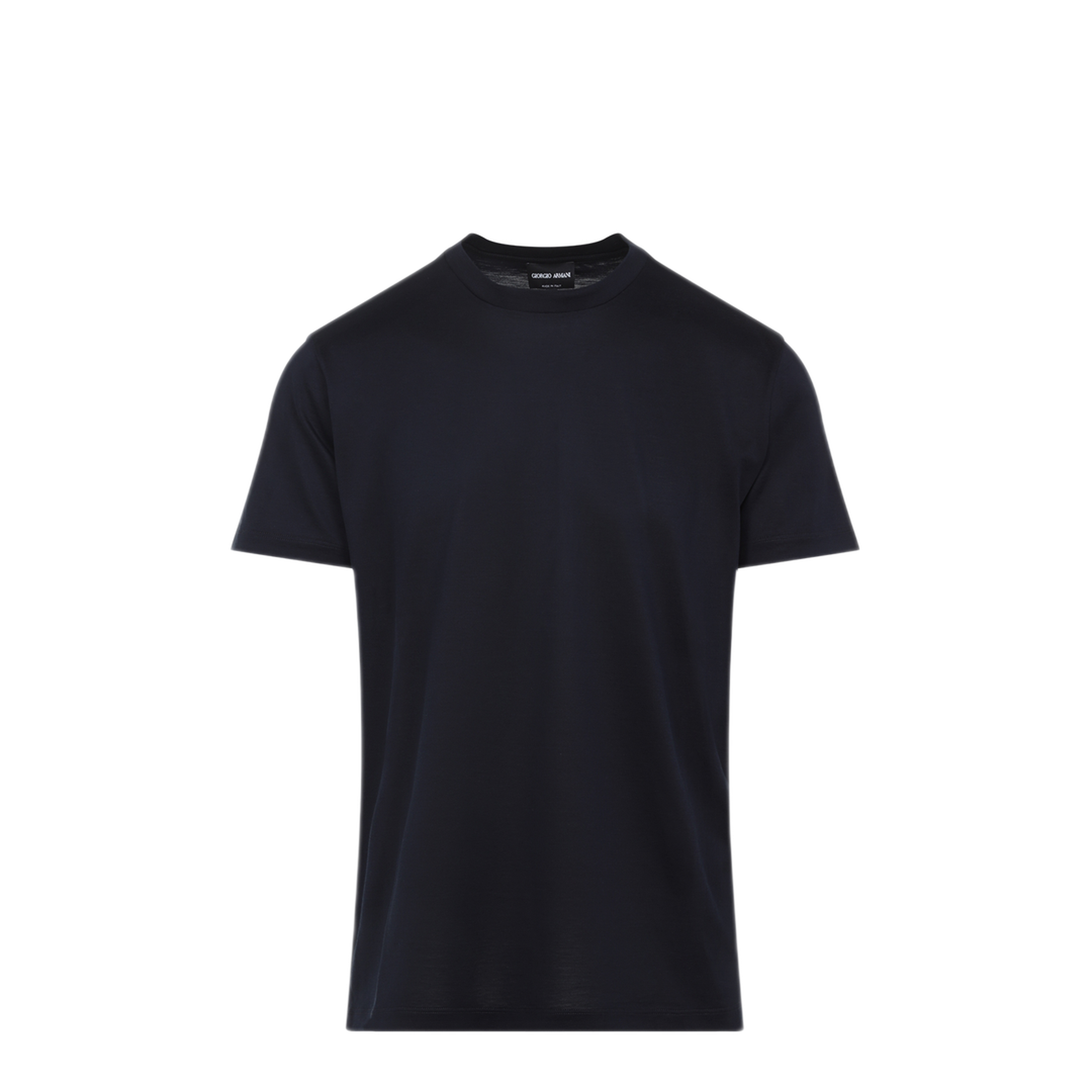 MAYFEYR - GIORGIO ARMANI - Blue Silk T Shirt - 3KSM77SJZHZUB100