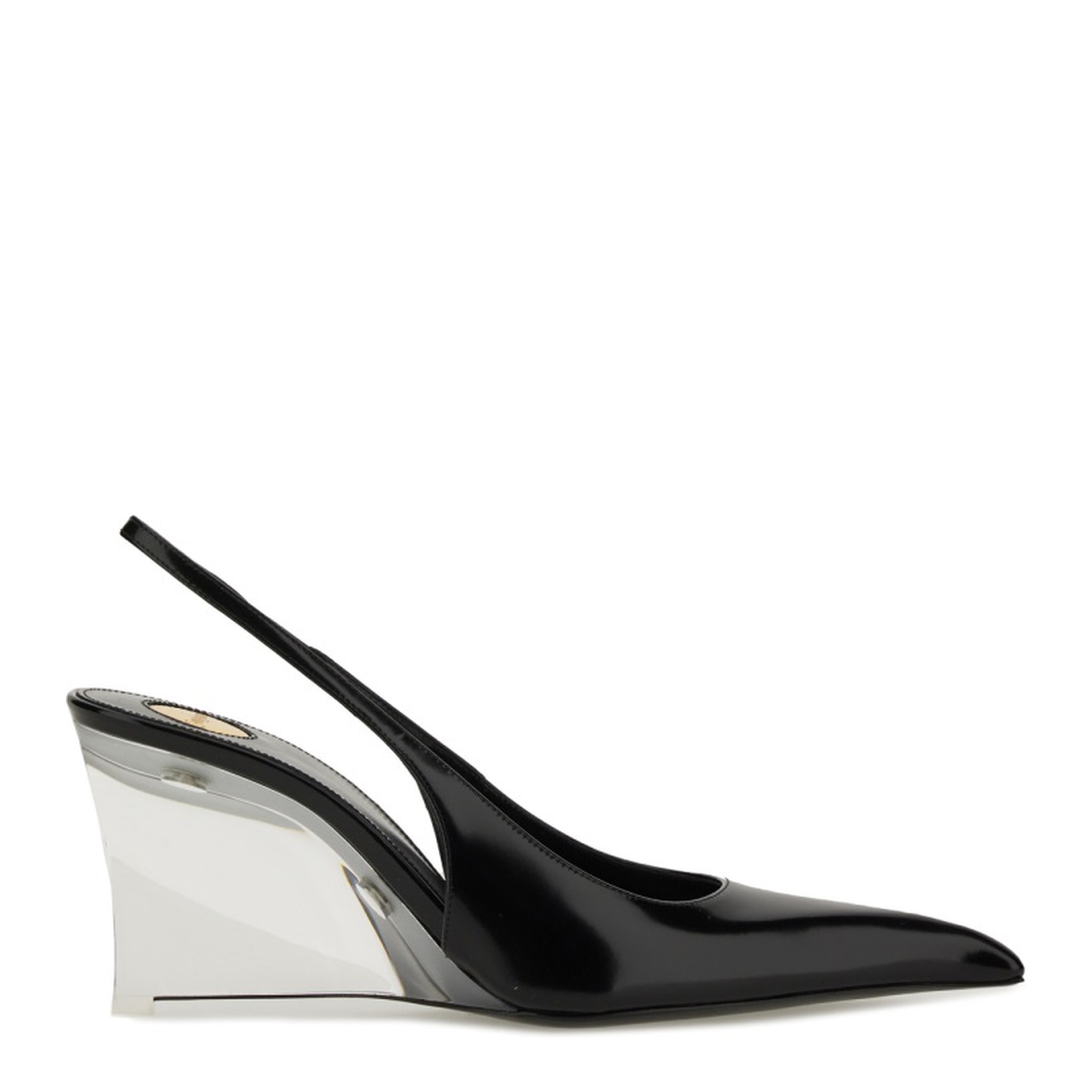 MAYFEYR - Saint Laurent - Leather Miller Wedges - 831087AADAA1000
