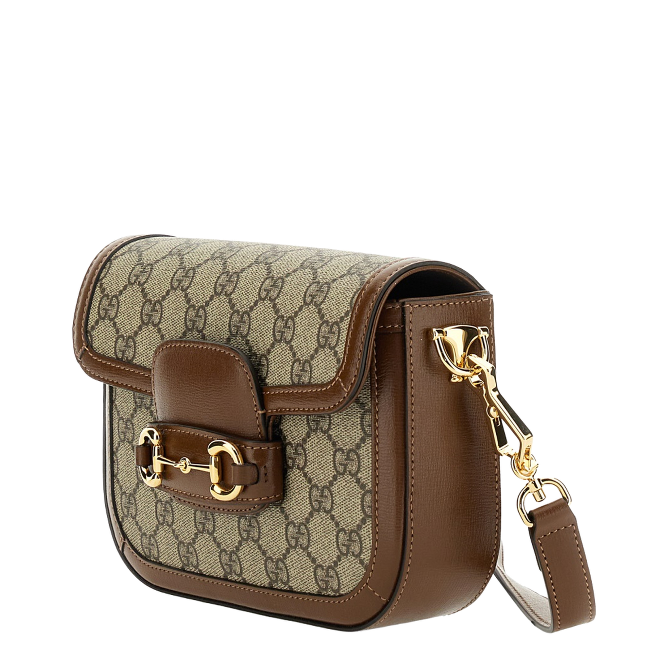 Horsebit 1955 Small Leather Shoulder Bag - Brown