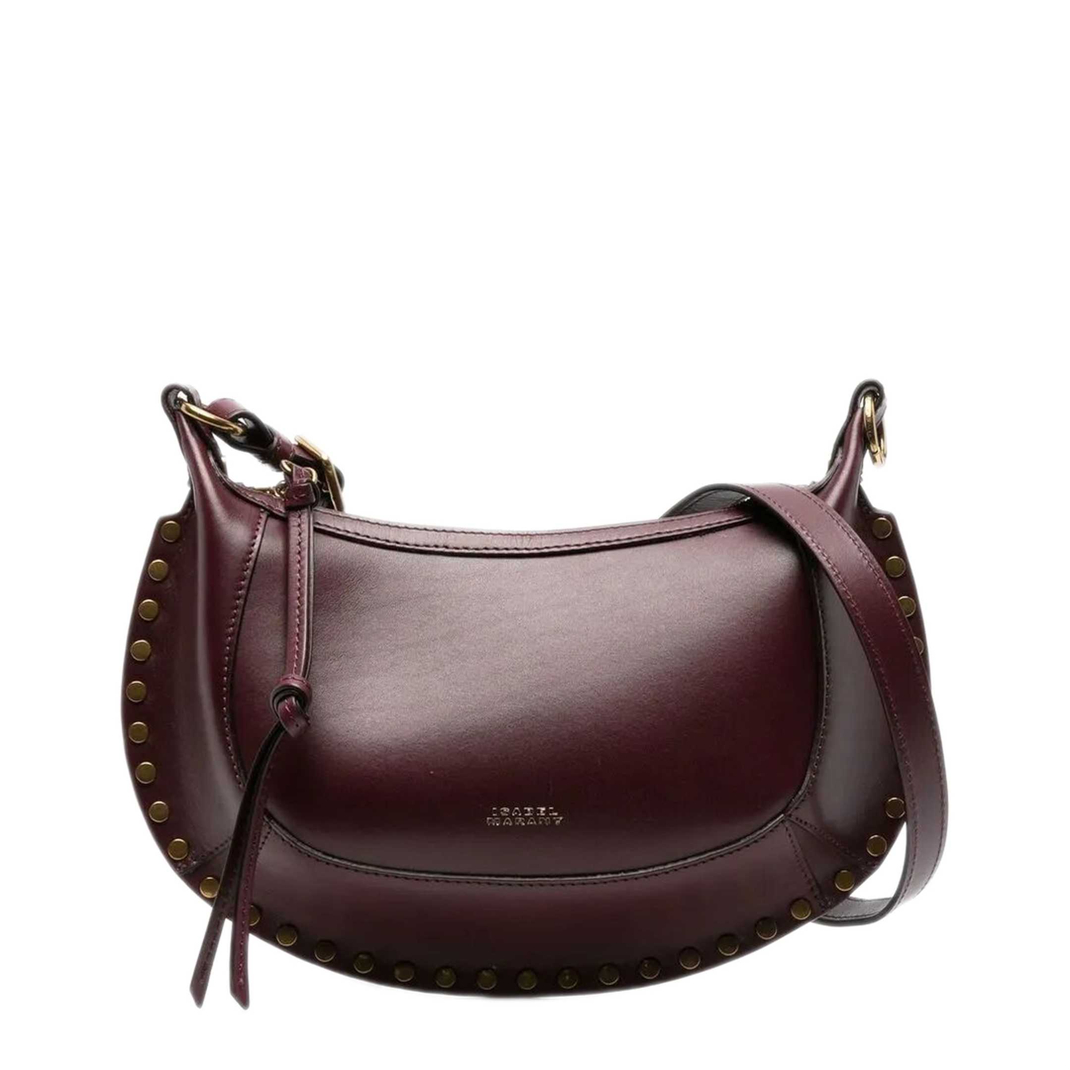 MAYFEYR - Isabel Marant - Oskan Moon Studded Shoulder Bag - PP0003FAA1C01M