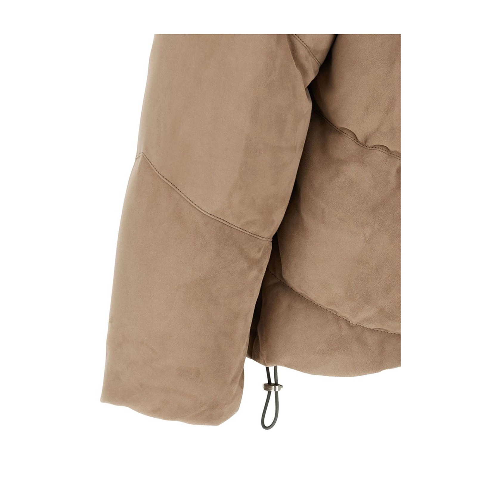 Leather Short Down Jacket