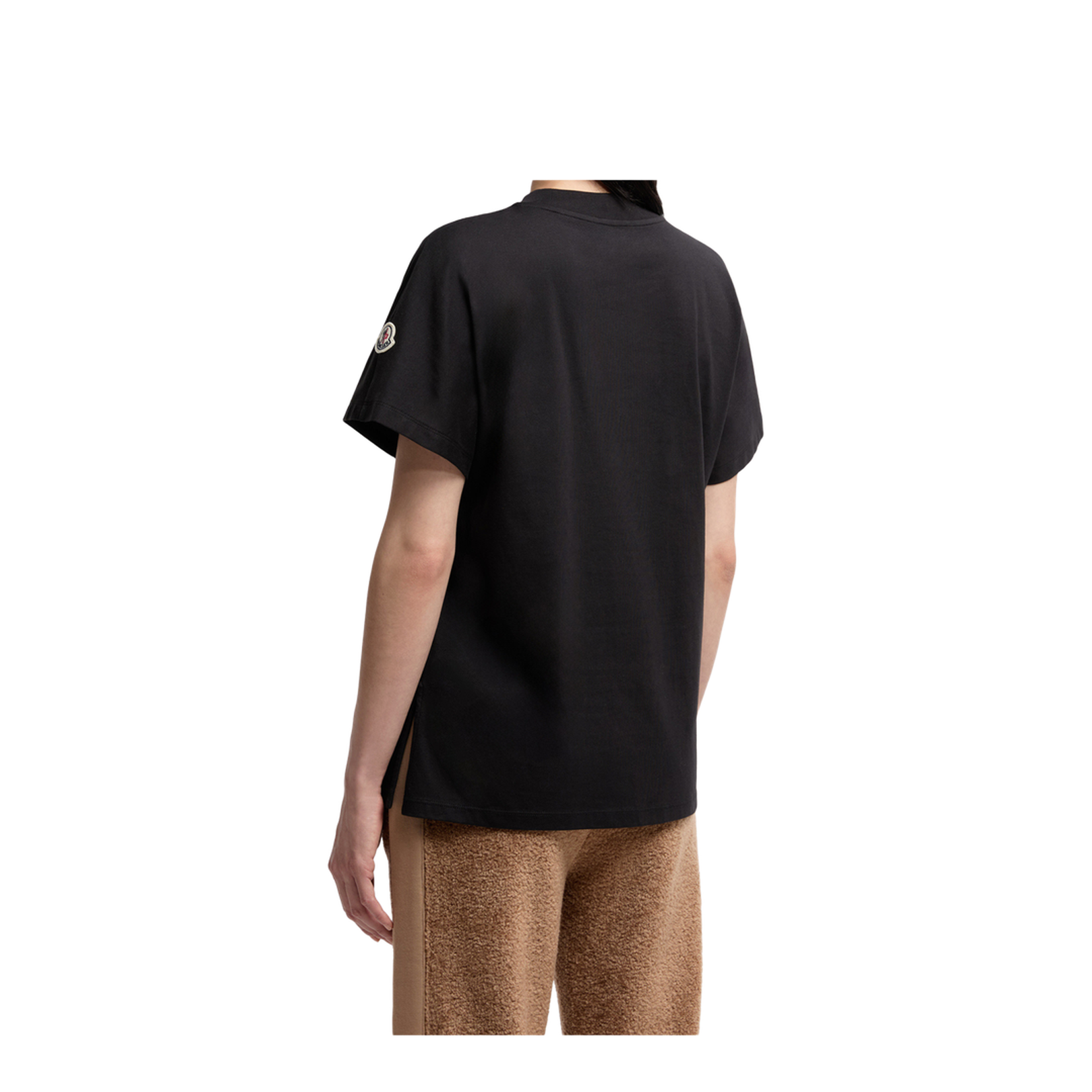 Black Teddy Logo Cotton T-Shirt