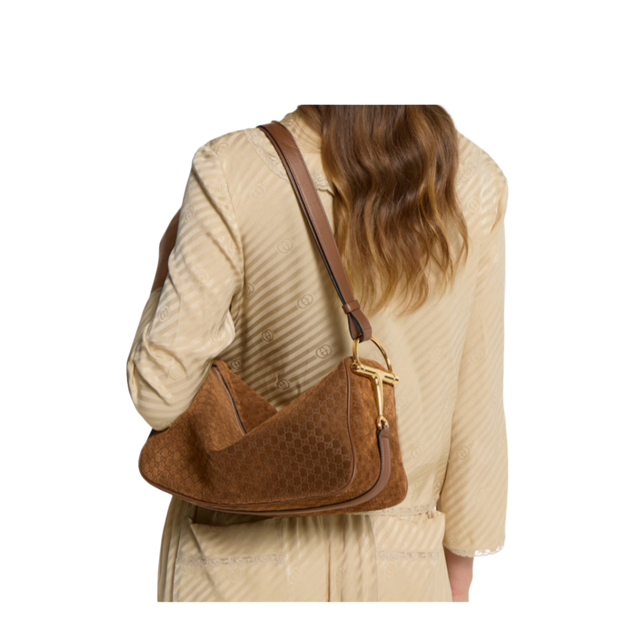 Half Horsebit Medium Shoulder Bag