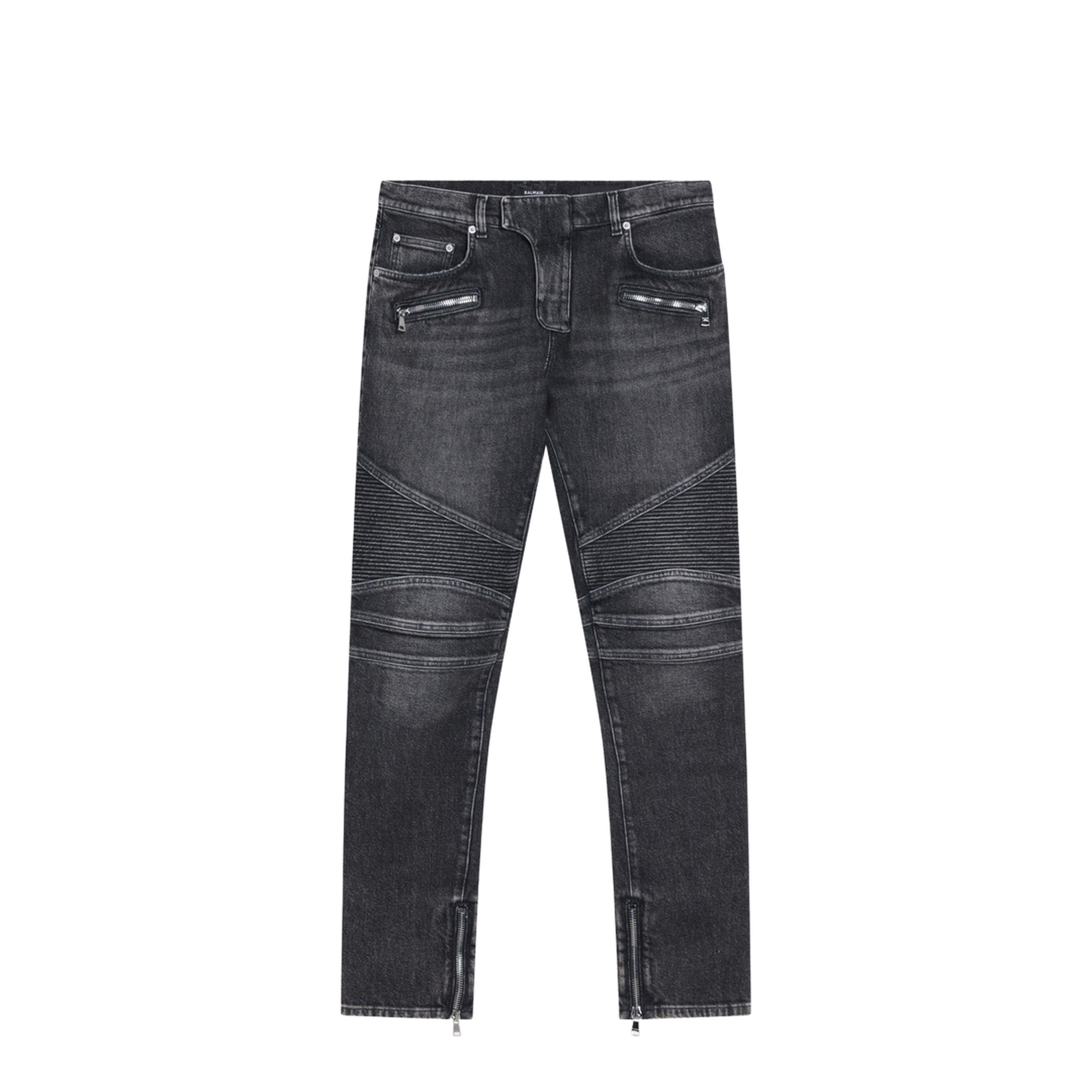 Slim-fit Biker Trousers Denim