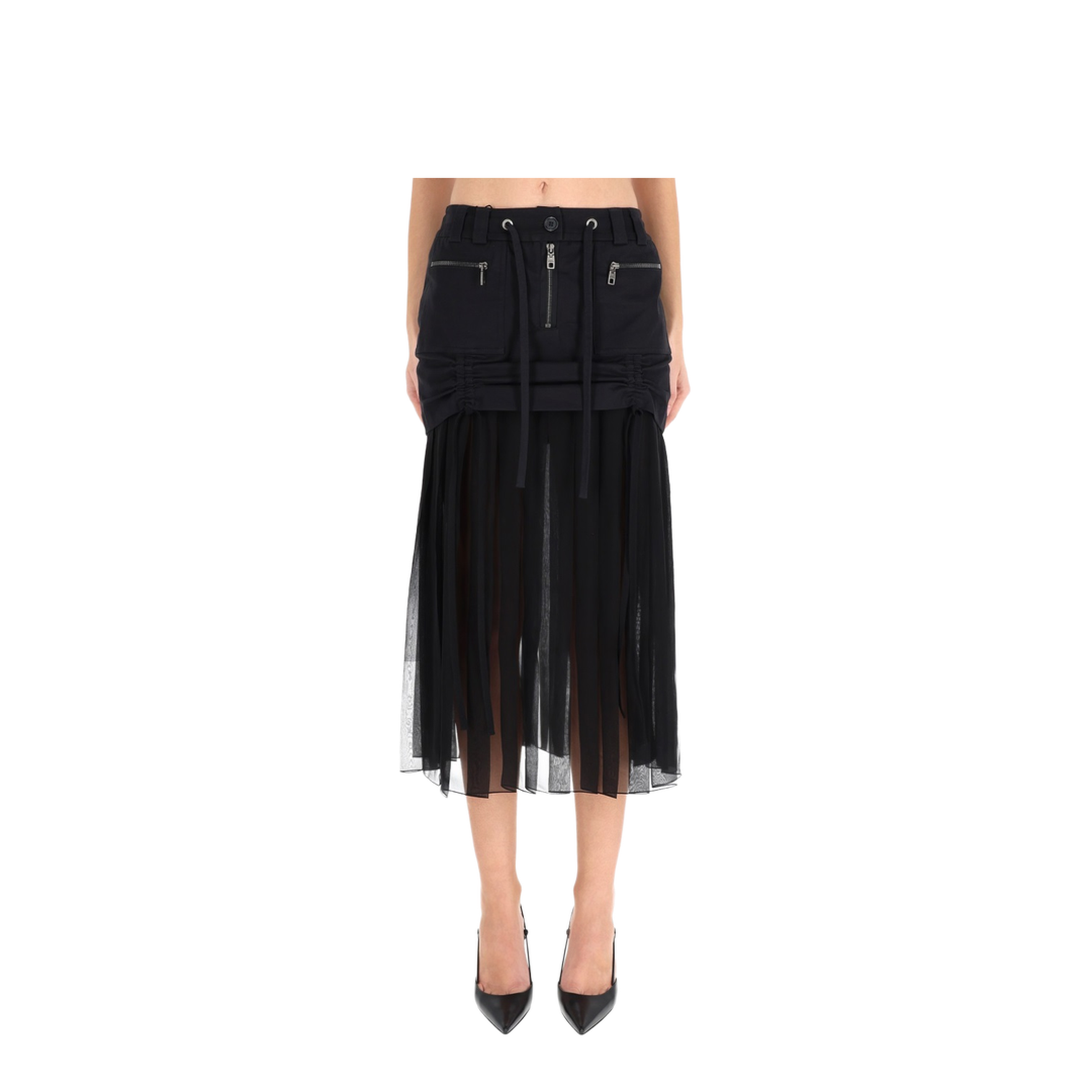 Silk Midi Skirt