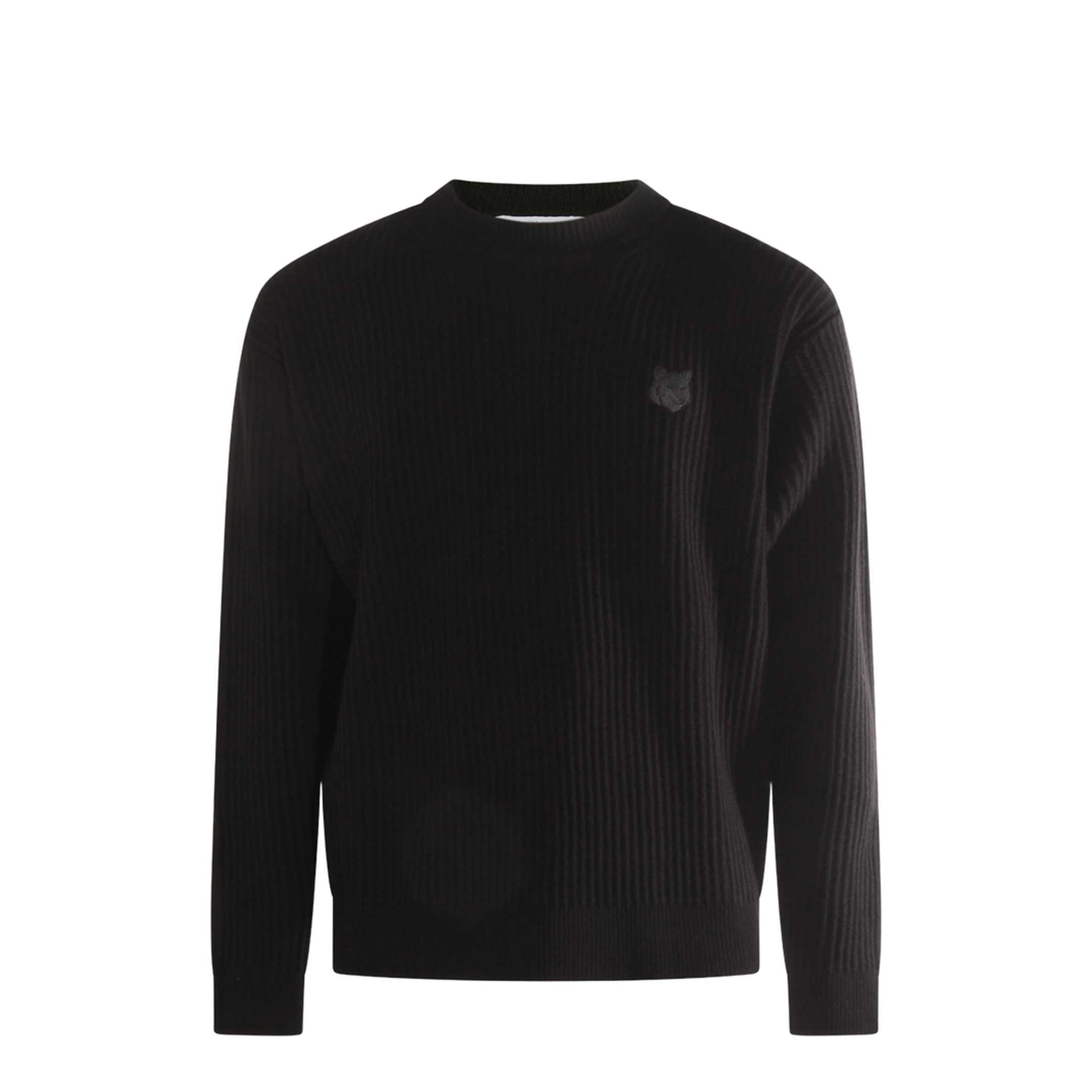 Ribbed Knit With Fox Patch