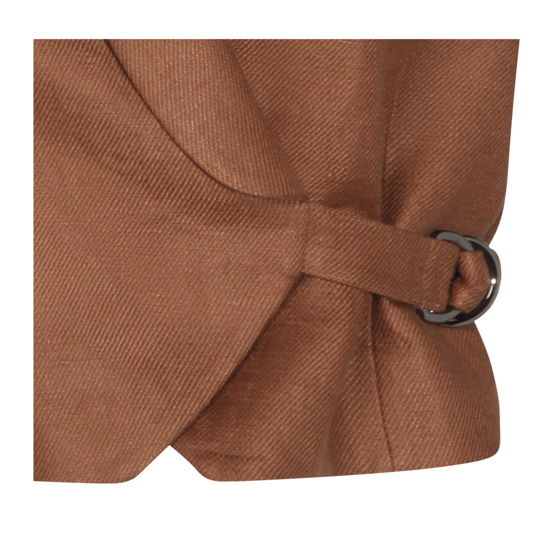 Women's Linen Top Brown