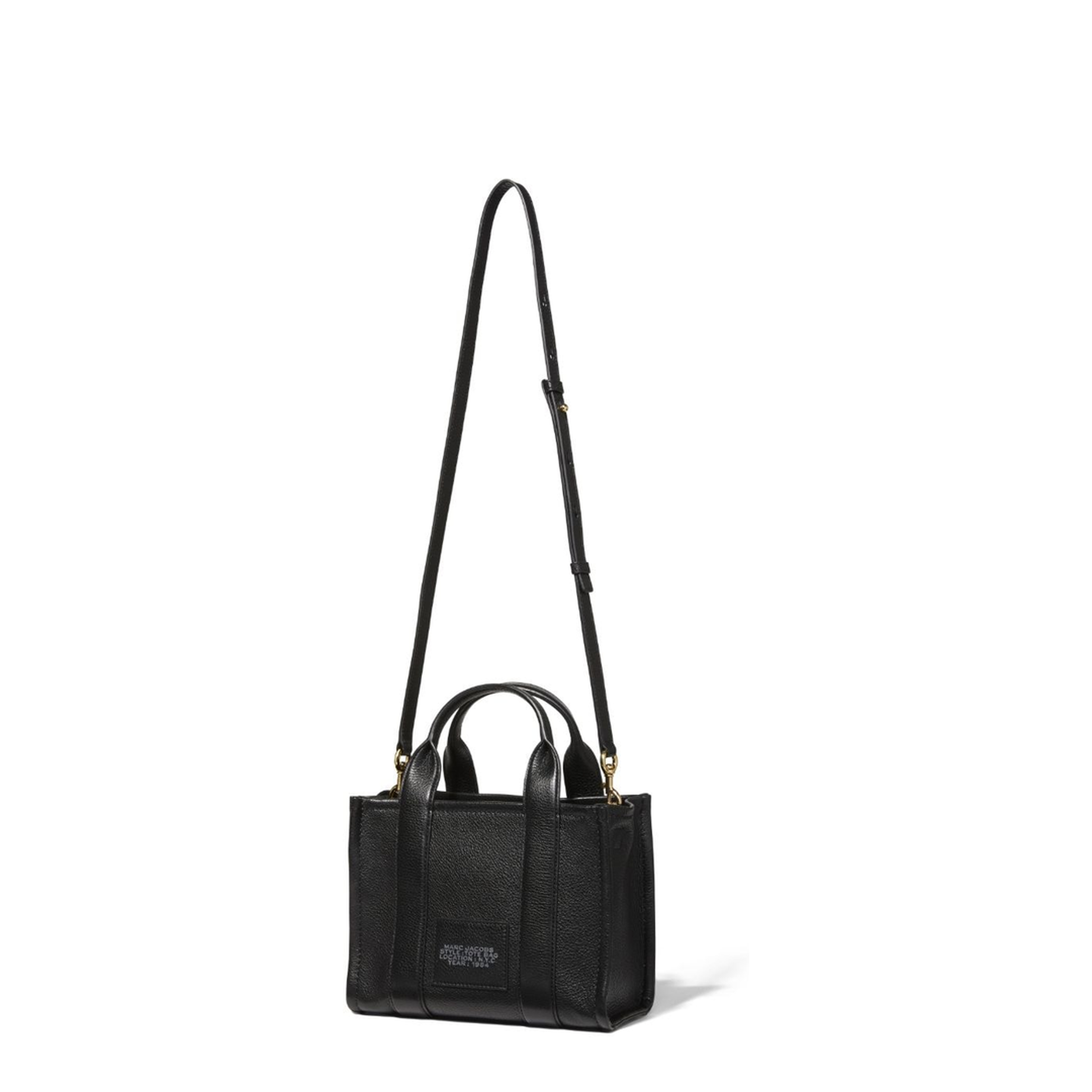 The Small Tote Bag Grainy Leather Bag in Black
