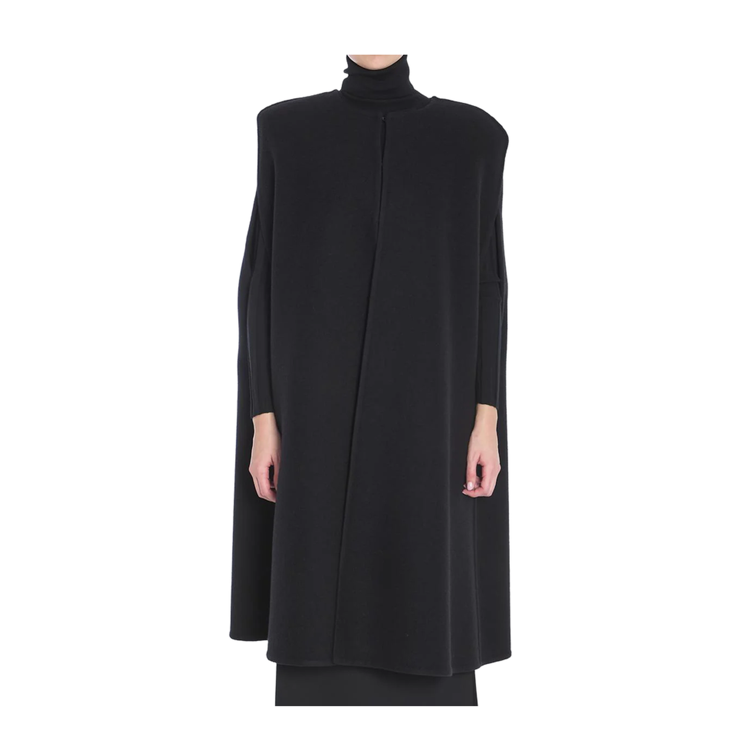 Fluffy Cashmere Blend Cape