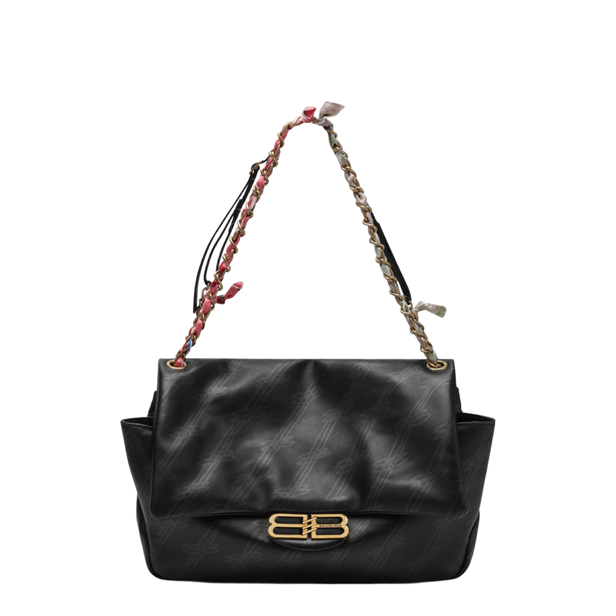 Darling Medium BB Monogram Chain Bag - Black