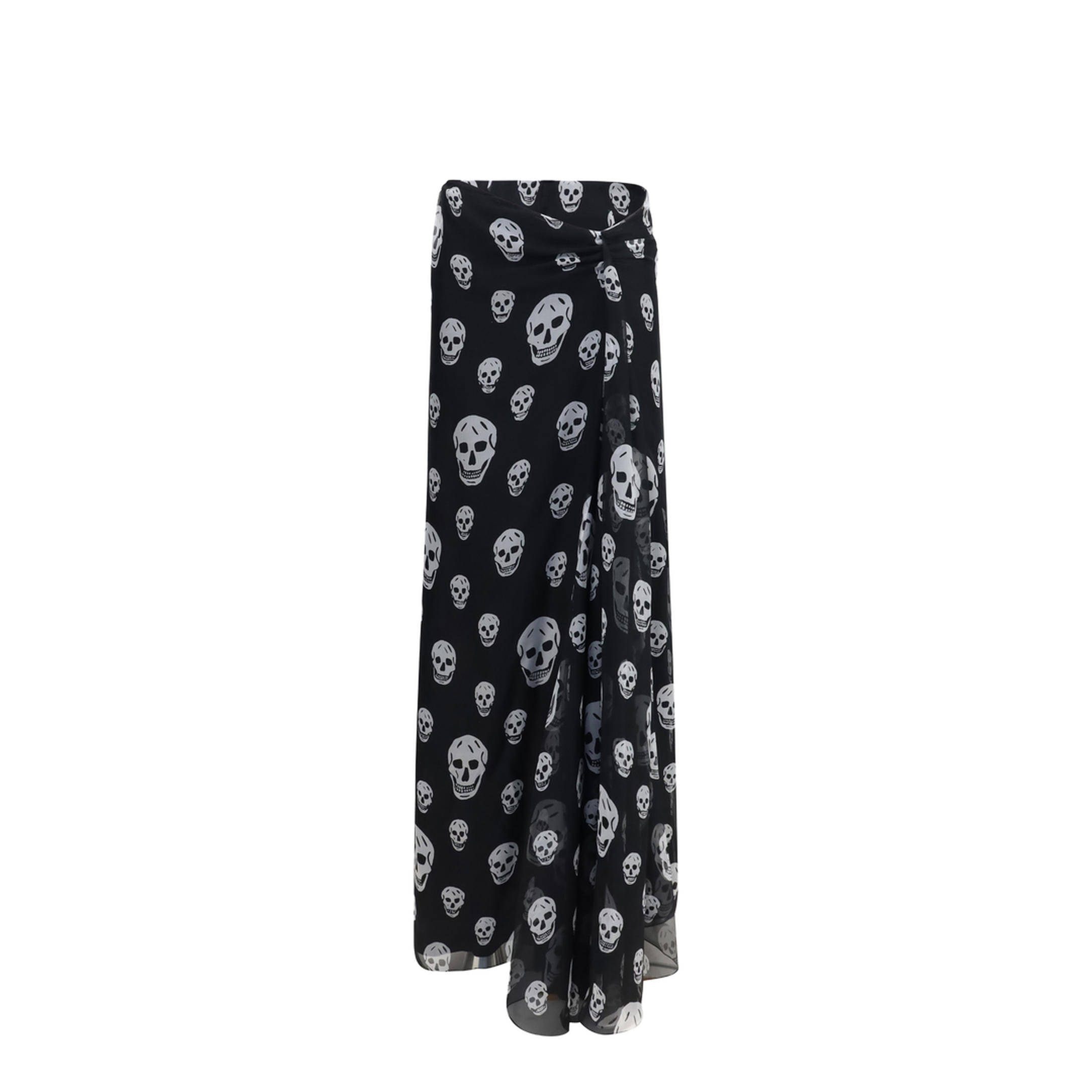 MAYFEYR - Alexander Mcqueen - Draped Long Skull Skirt - 876822QDAPZ