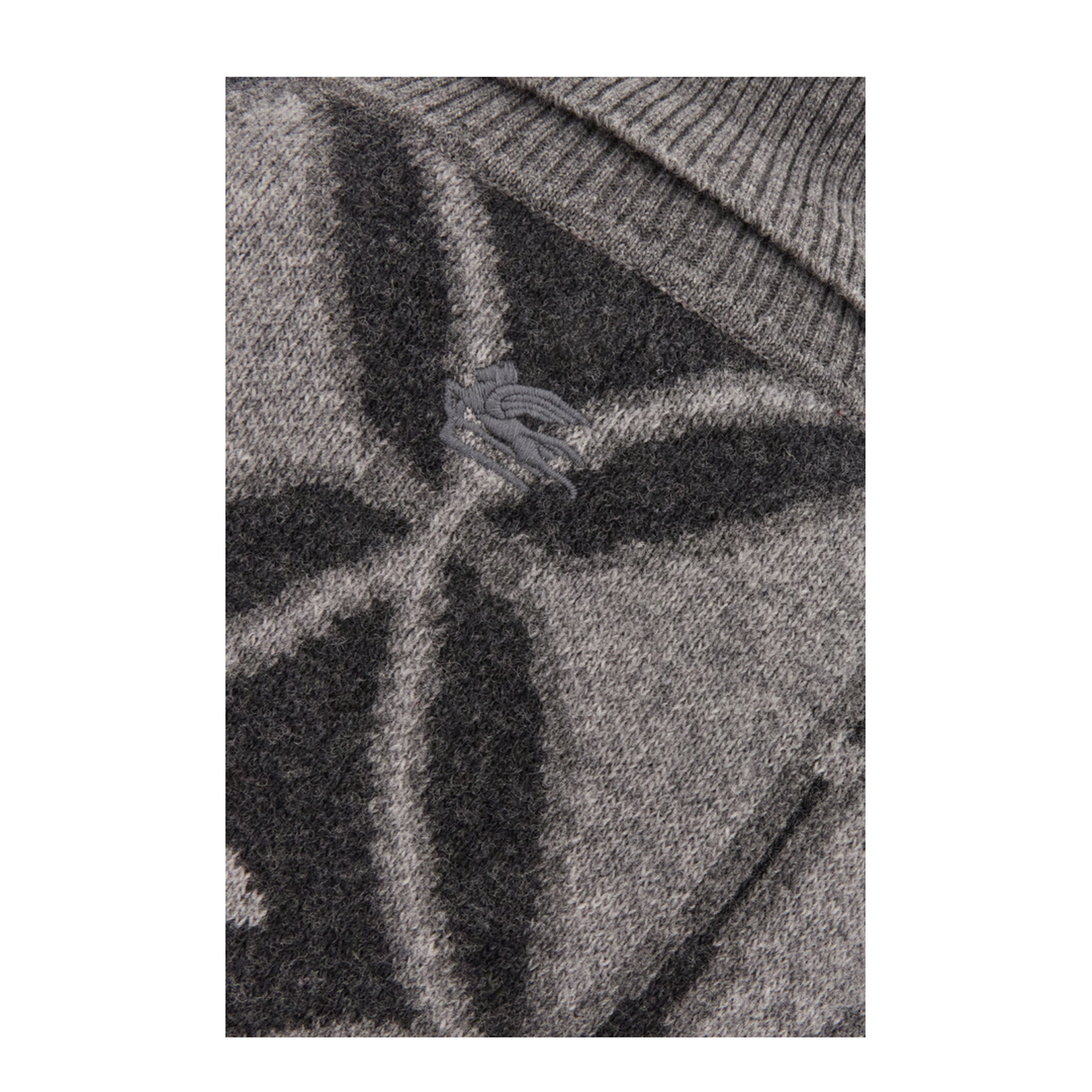 Embroidered Wool Oversize Sweater